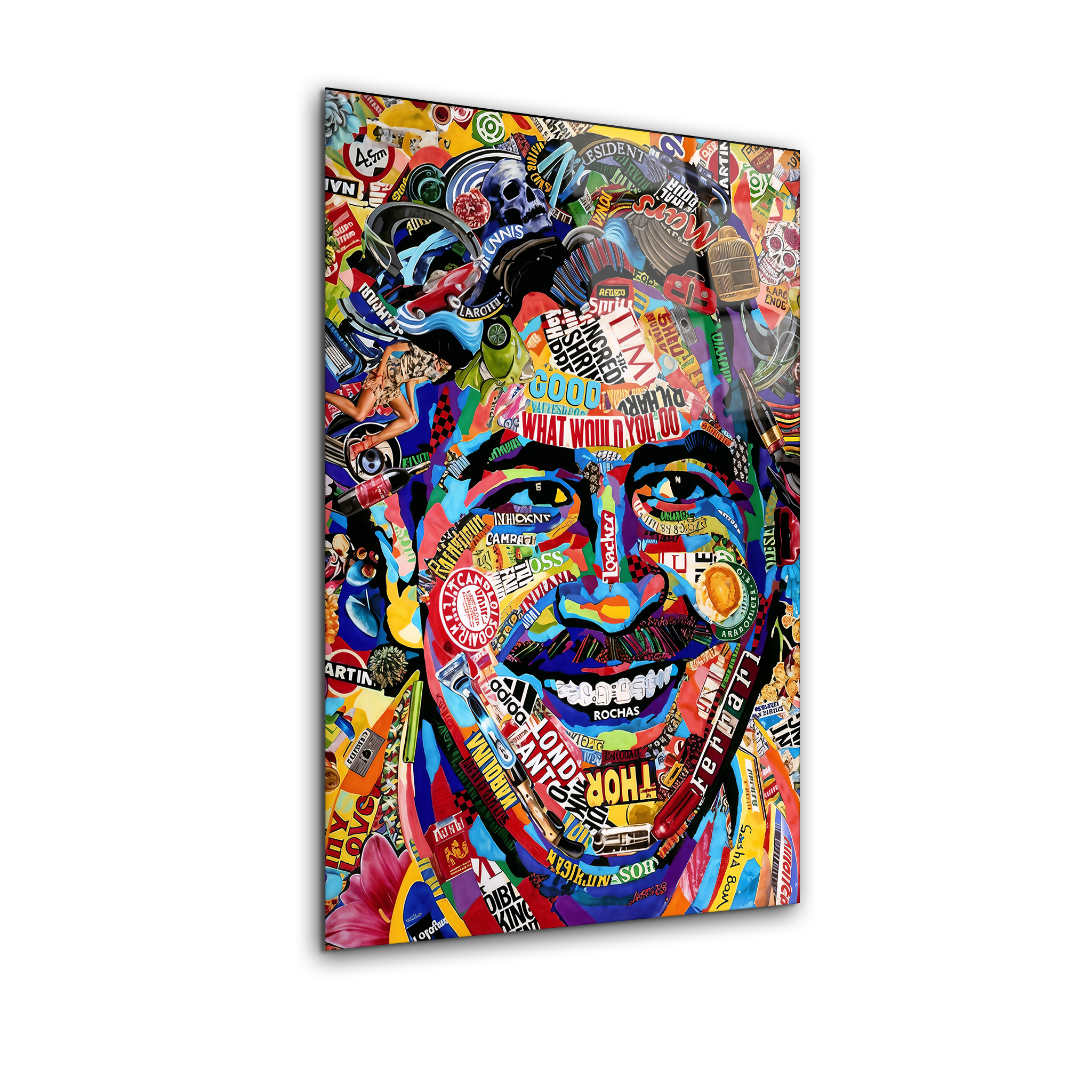 Pablo Escobar Smiling | Premium HD Metal Wall Art