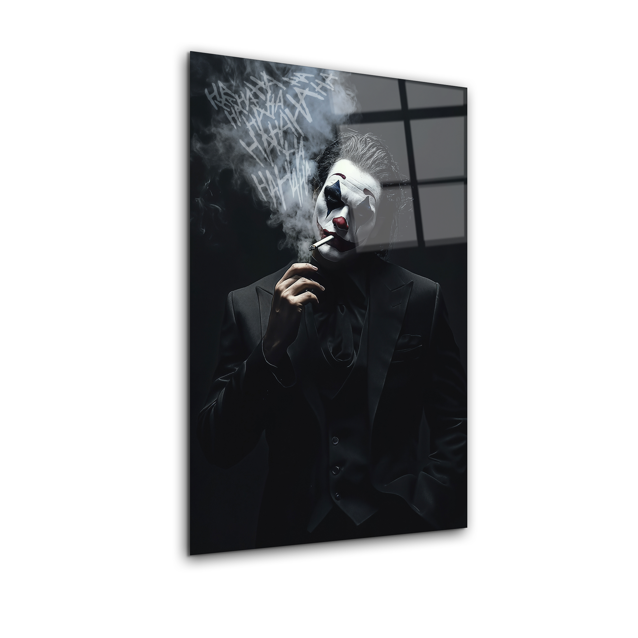 Smoking Joker | Premium HD Metal Wall Art