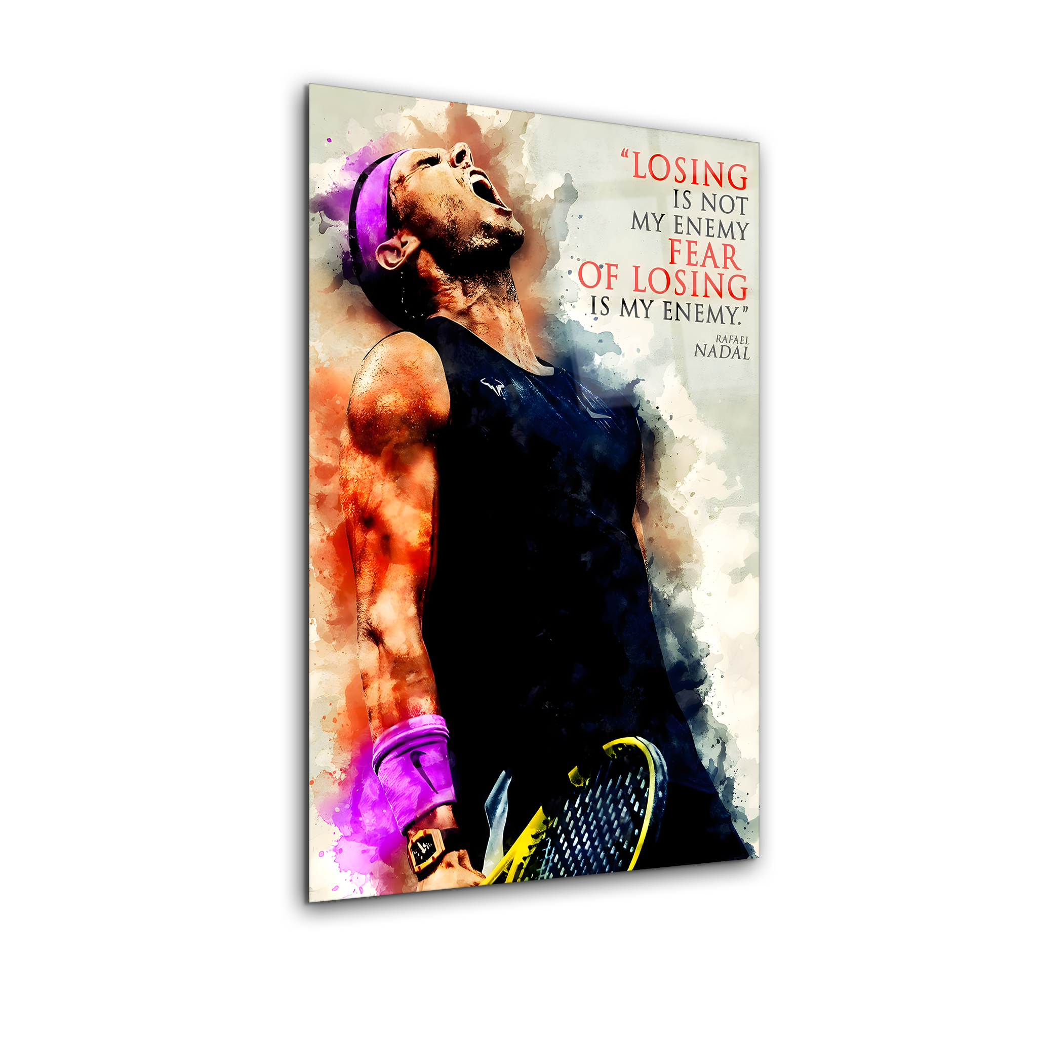 Rafael Nadal: The Clay King | Premium HD Metal Wall Art