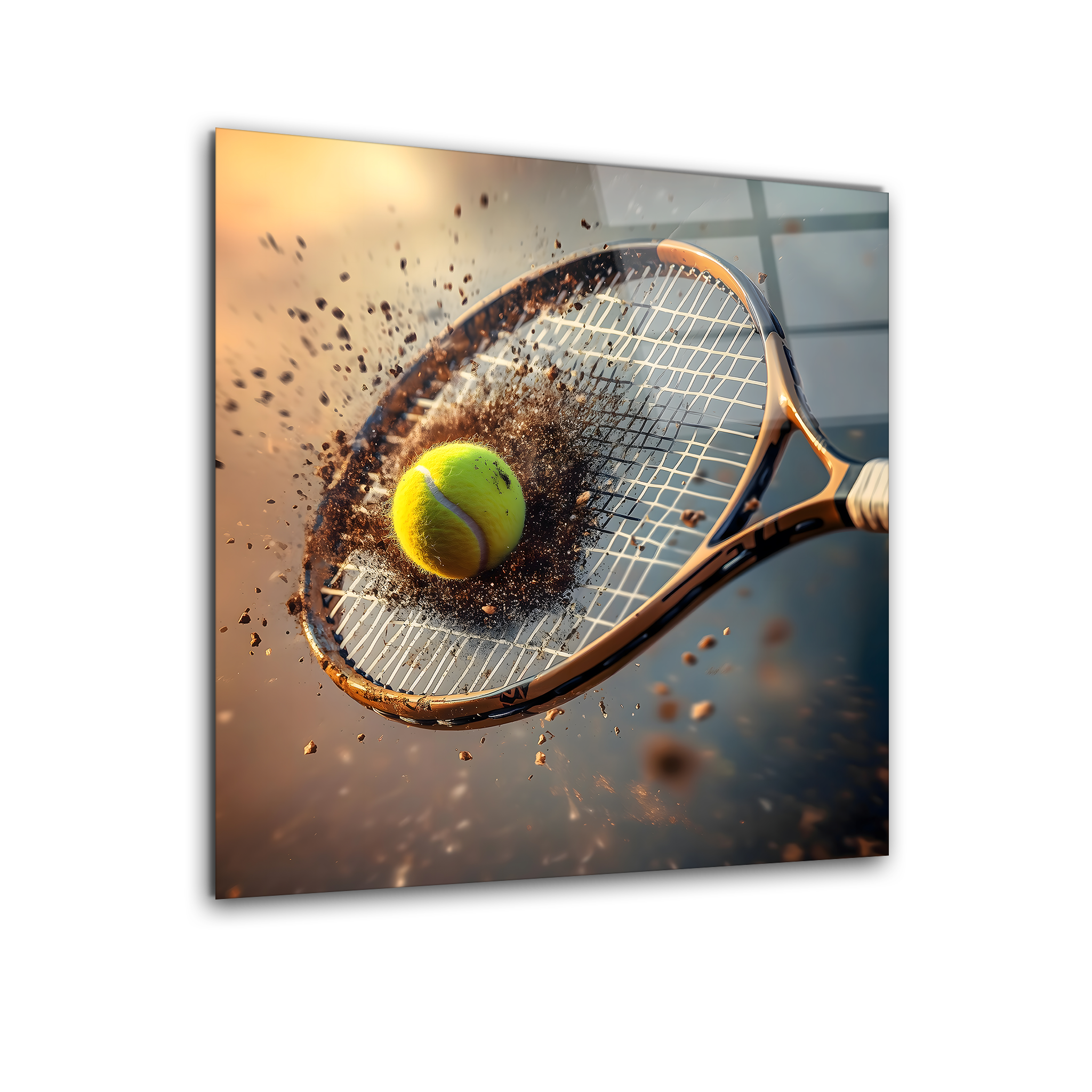 Tennis Racket | Premium HD Metal Wall Art