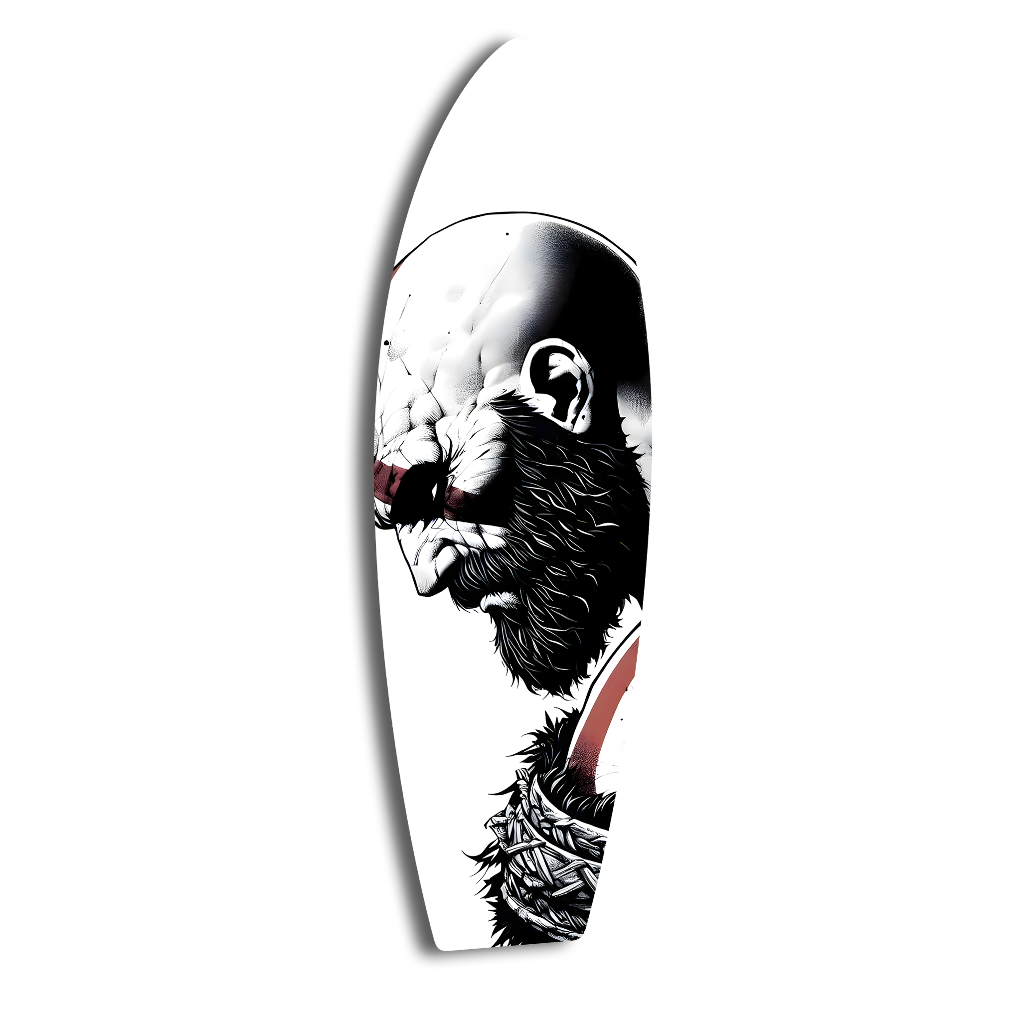 Kratos Surfboard | Premium HD Metal Wall Art