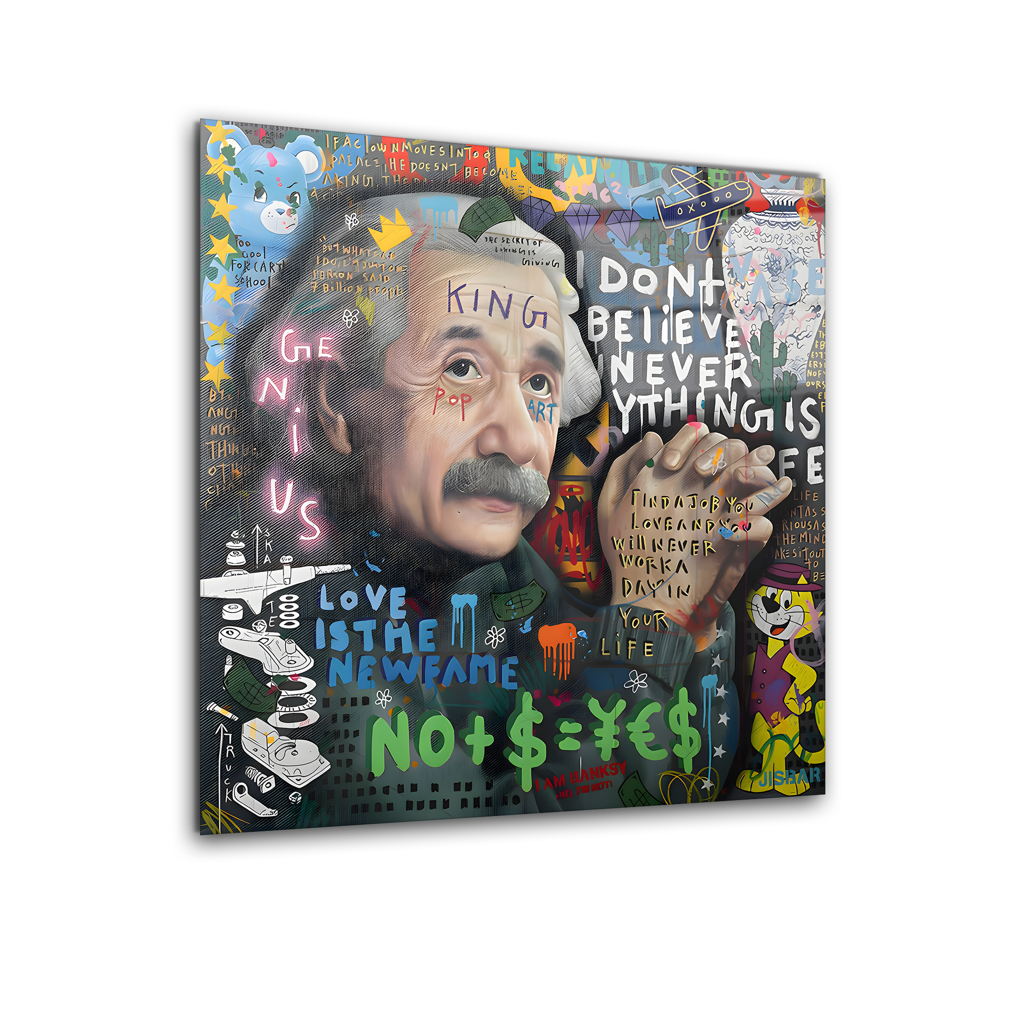 Albert Einstein | Premium HD Metal Wall Art