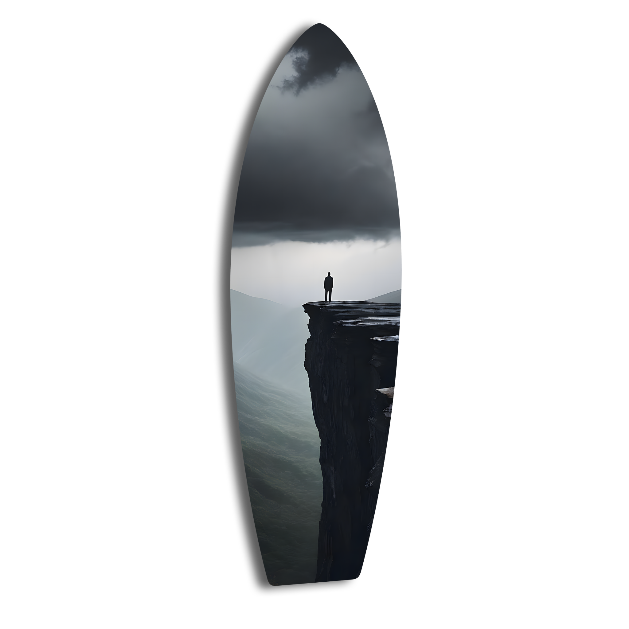 Solitude Surfboard | Premium HD Metal Wall Art