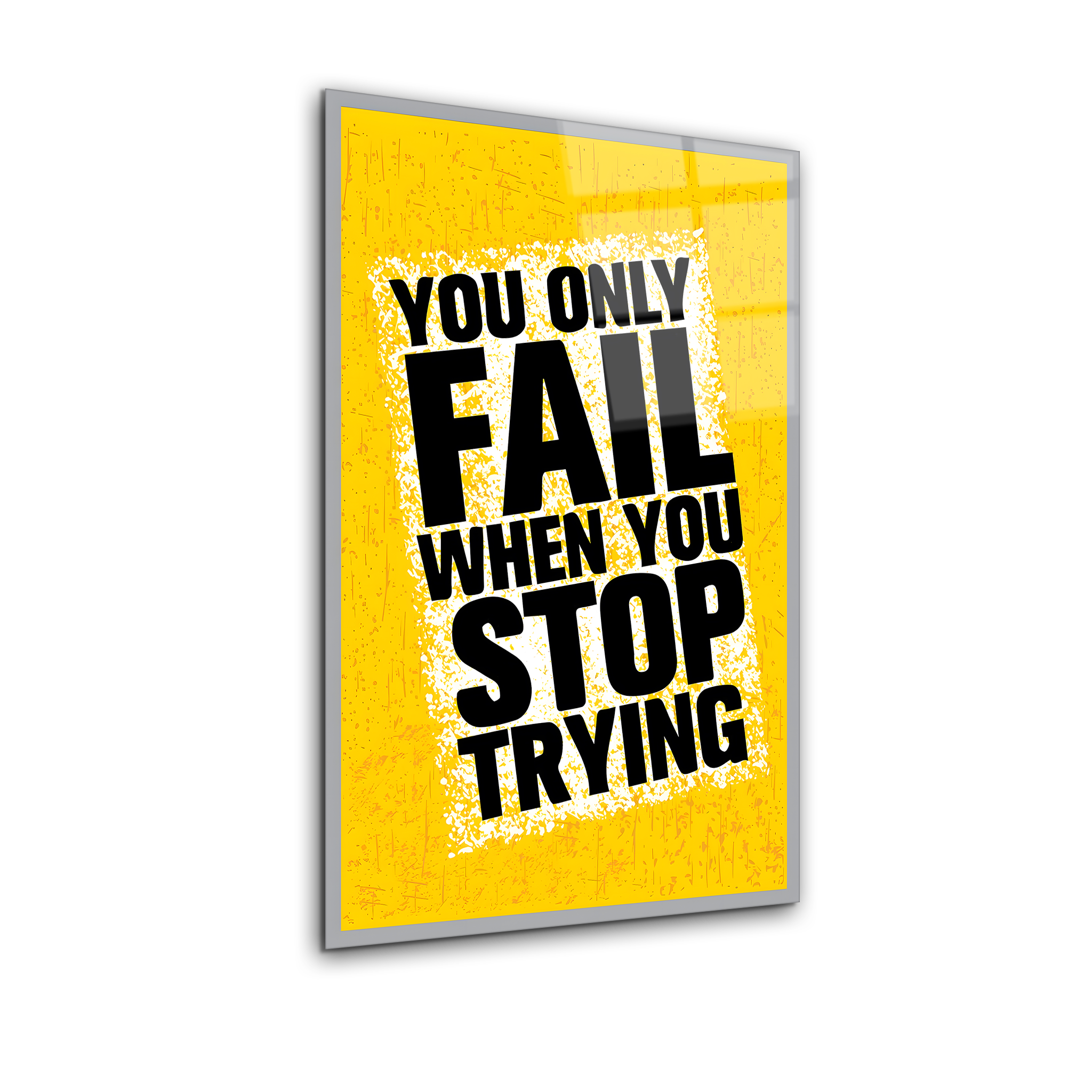 Never Stop Trying | Premium HD Metal Wall Art
