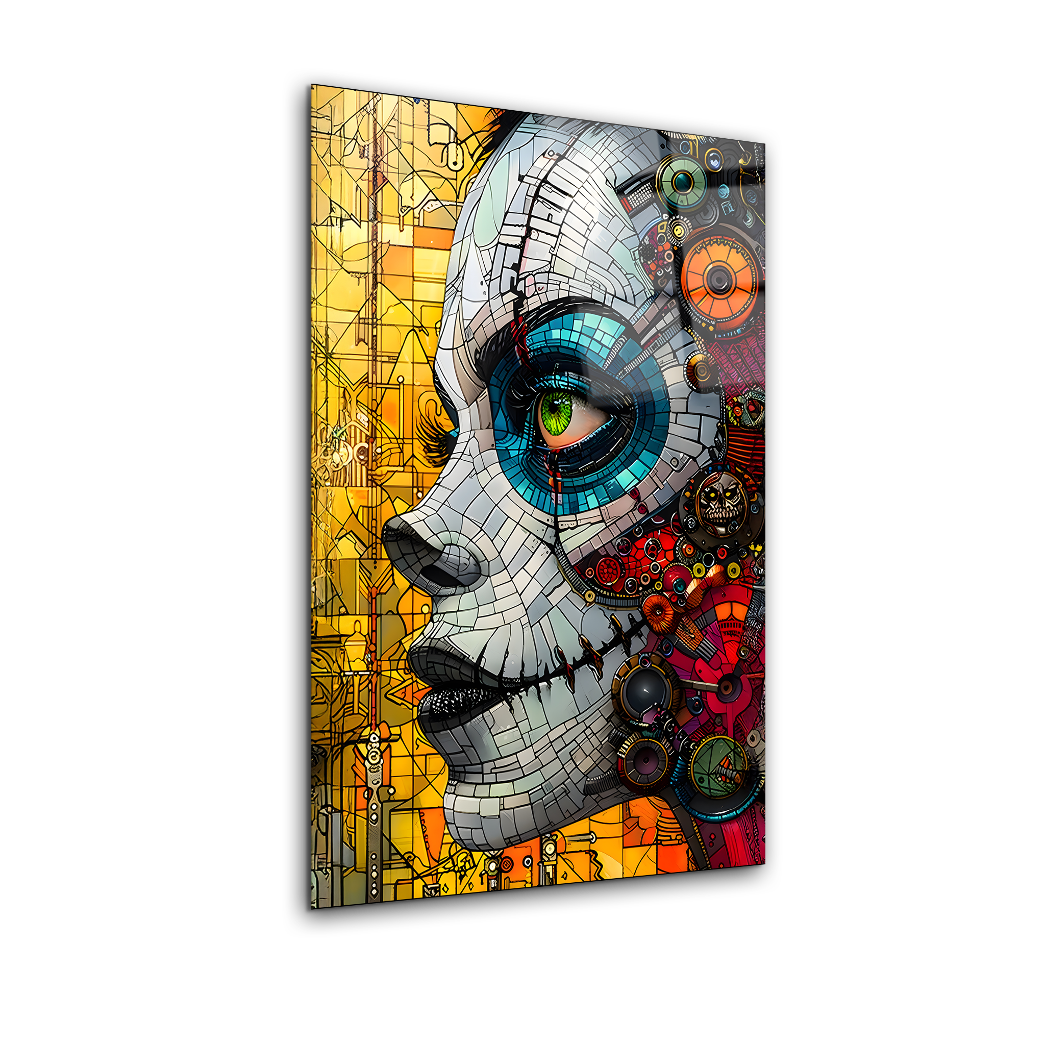 Abstract Woman Art | Premium HD Metal Wall Art