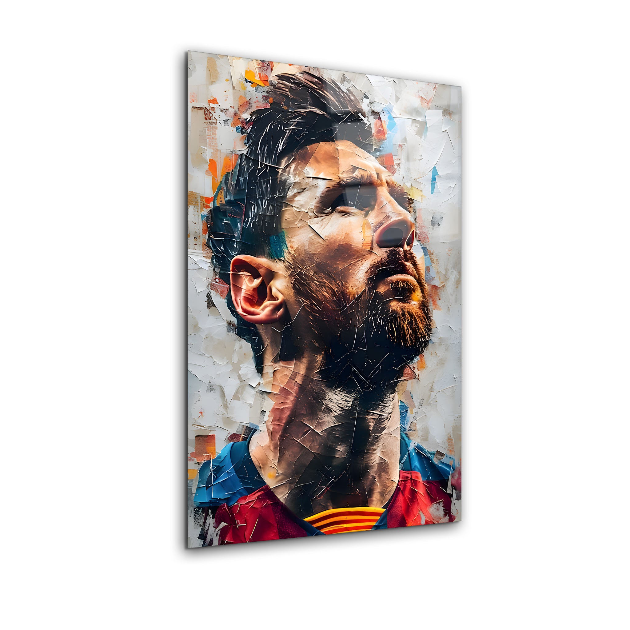 Colorful Messi | Premium HD Metal Wall Art