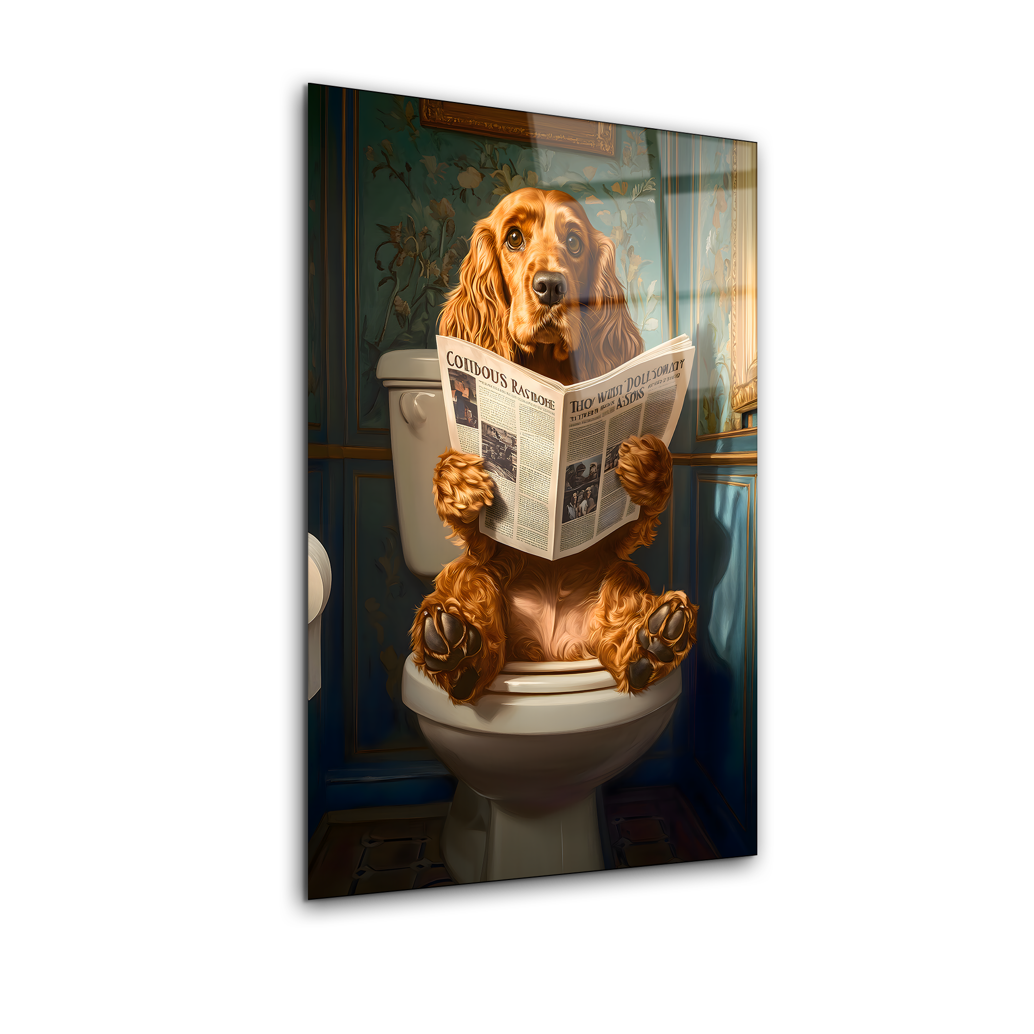 Adorable Cocker Spaniel | Premium HD Metal Wall Art