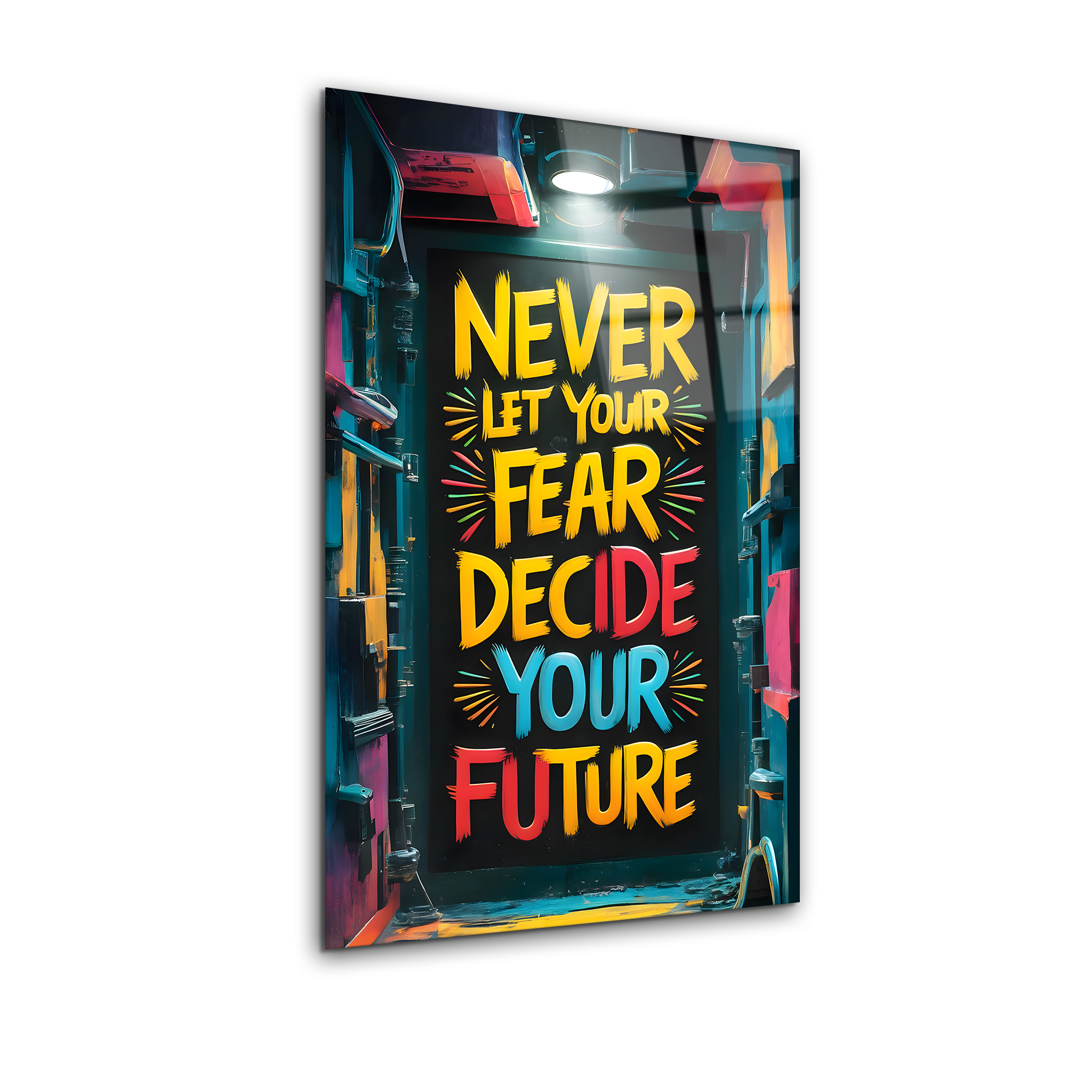 No Fear | Premium HD Metal Wall Art