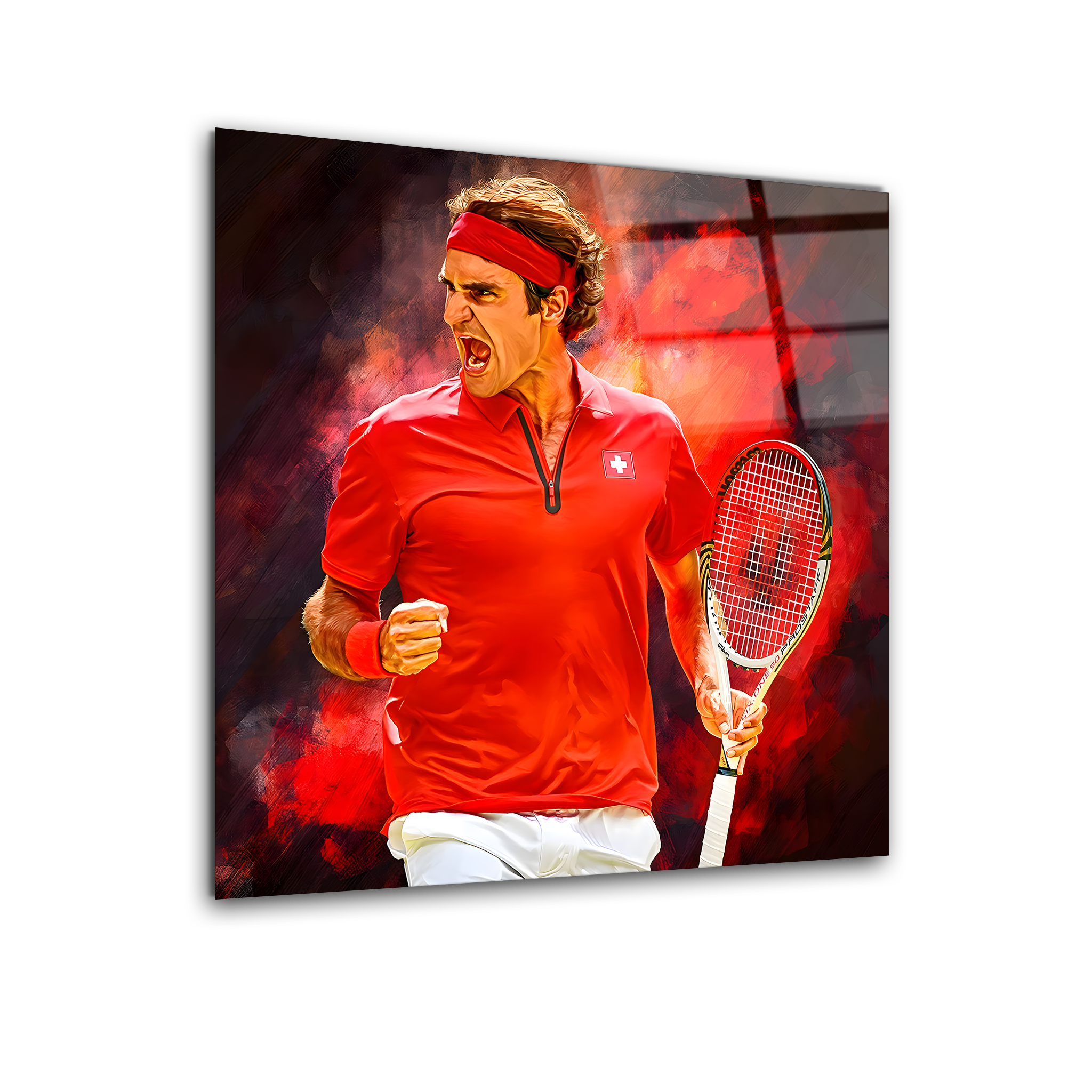 Roger Federer: The Maestro | Premium HD Metal Wall Art