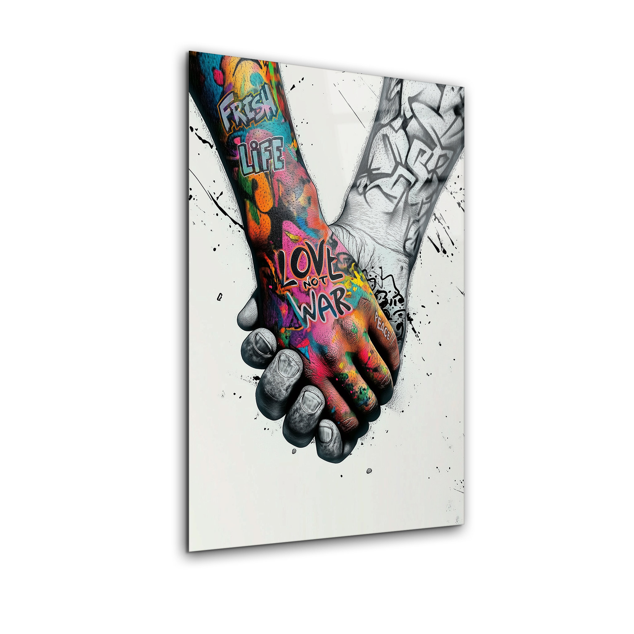 Handhold Pop Art | Premium HD Metal Wall Art