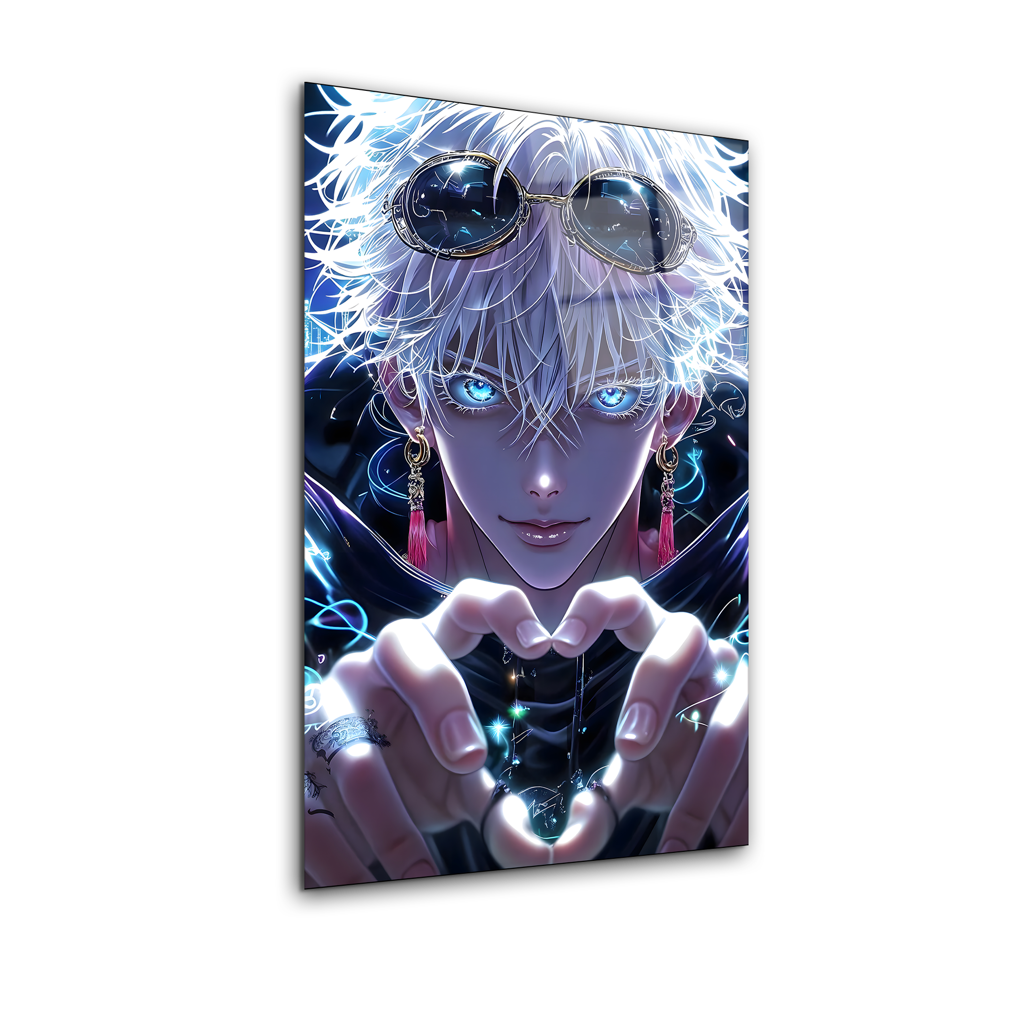 Gojo Satoru: Unstoppable Power | Premium HD Metal Wall Art