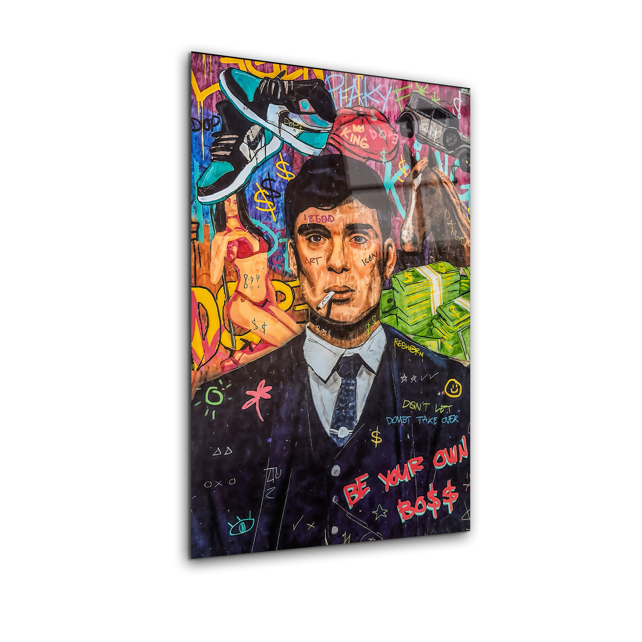 Tommy Shelby Painting | Premium HD Metal Wall Art