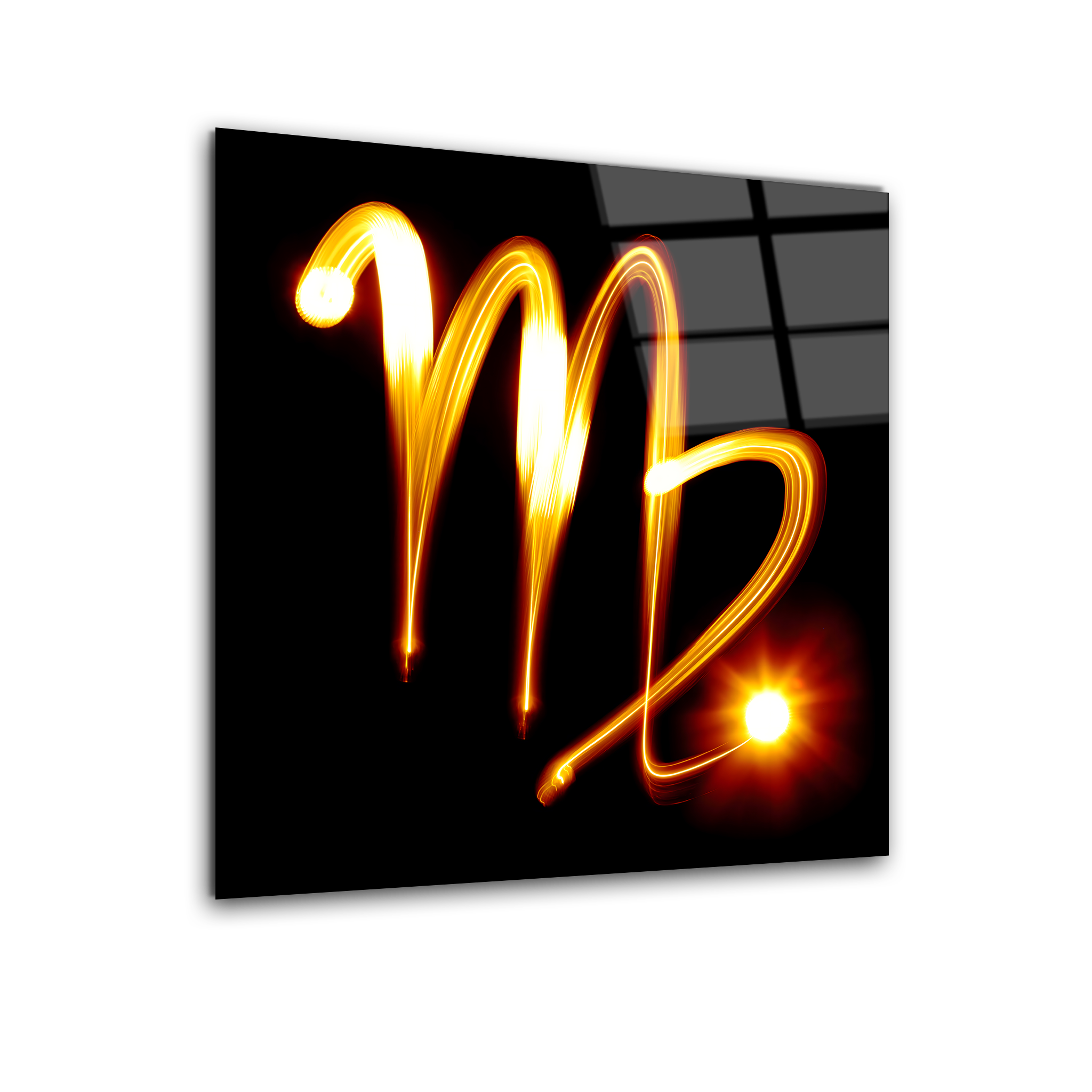 Virgo Zodiac Symbol | Premium HD Metal Wall Art