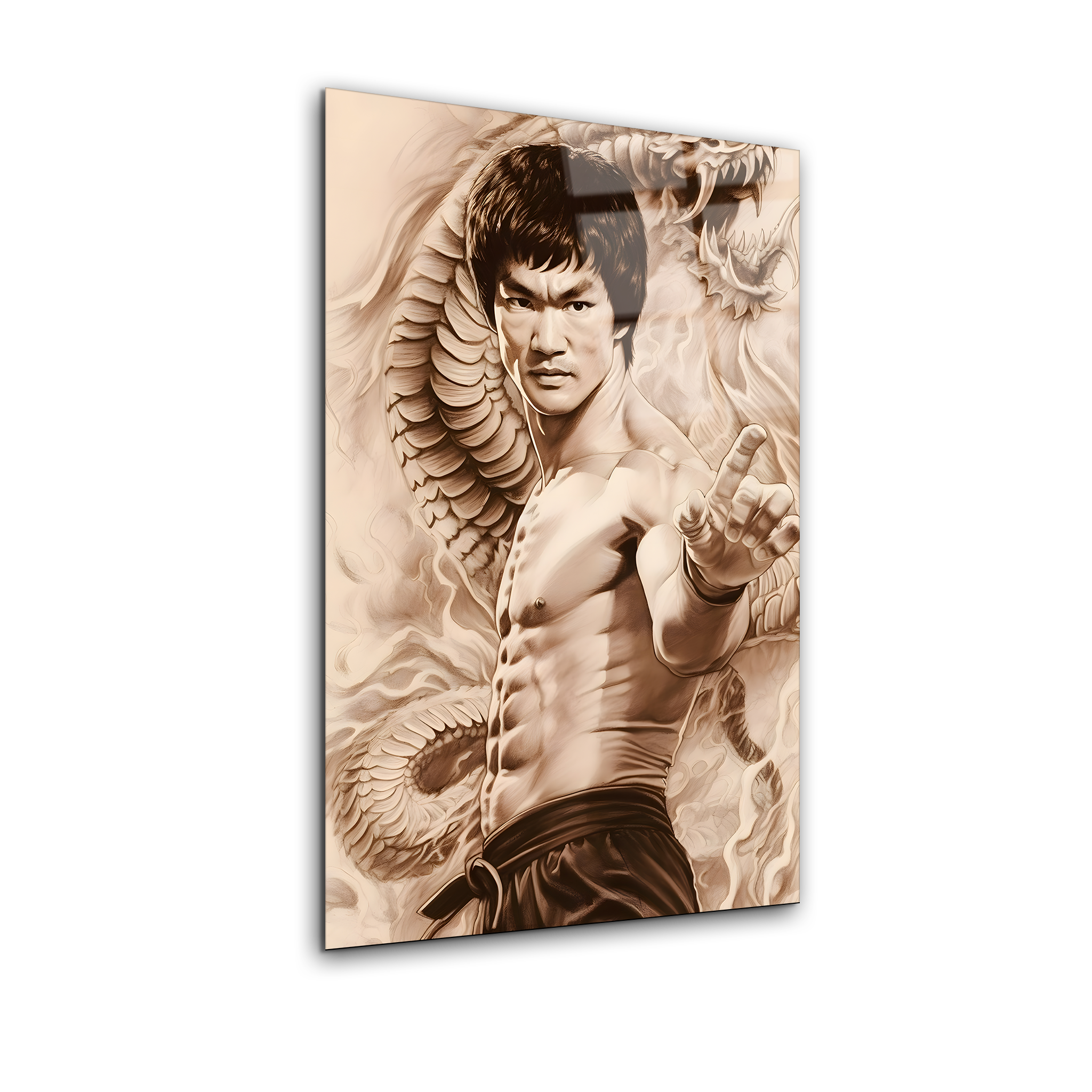 Bruce Lee | Premium HD Metal Wall Art