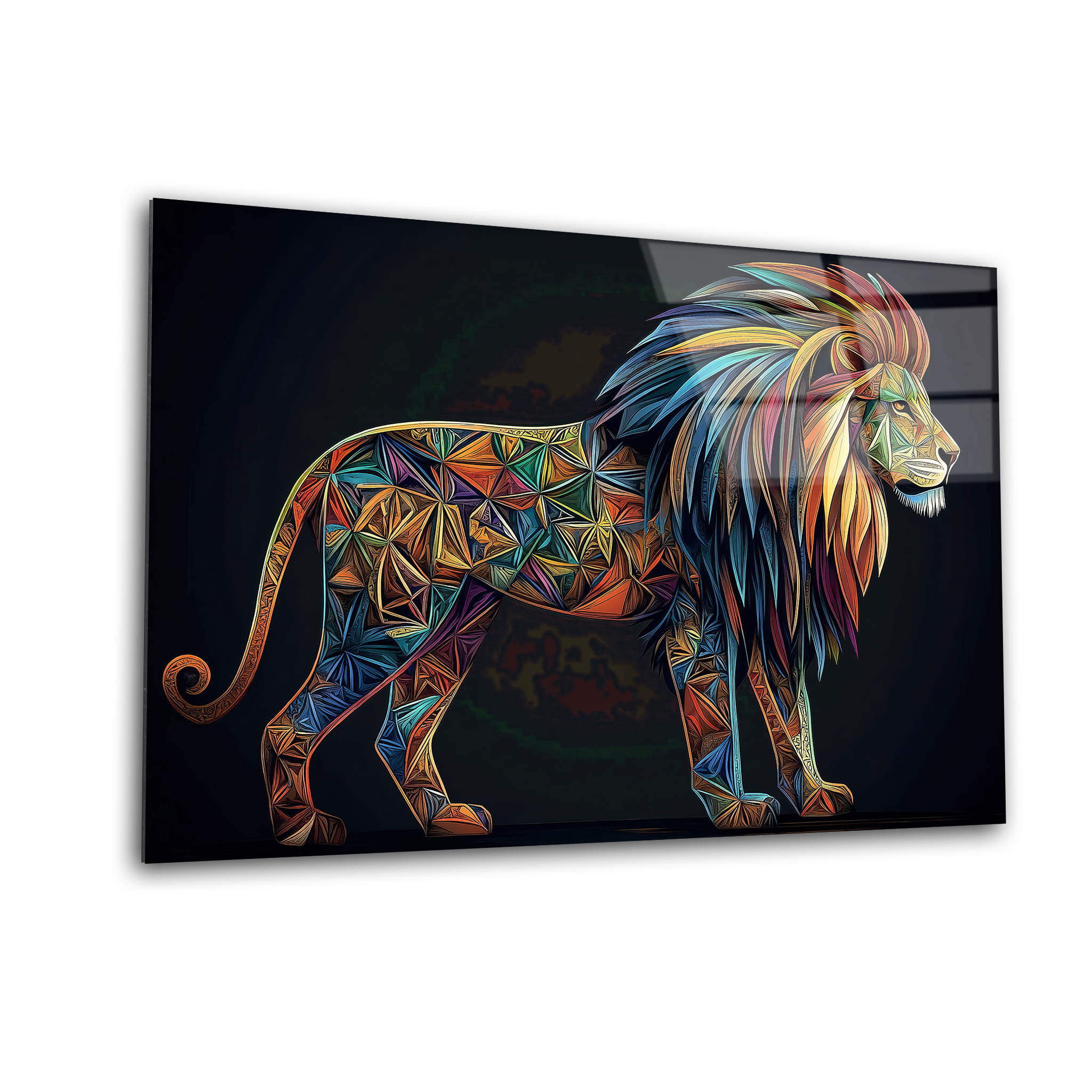Lion Pop Art | Premium HD Metal Wall Art - DezignArt