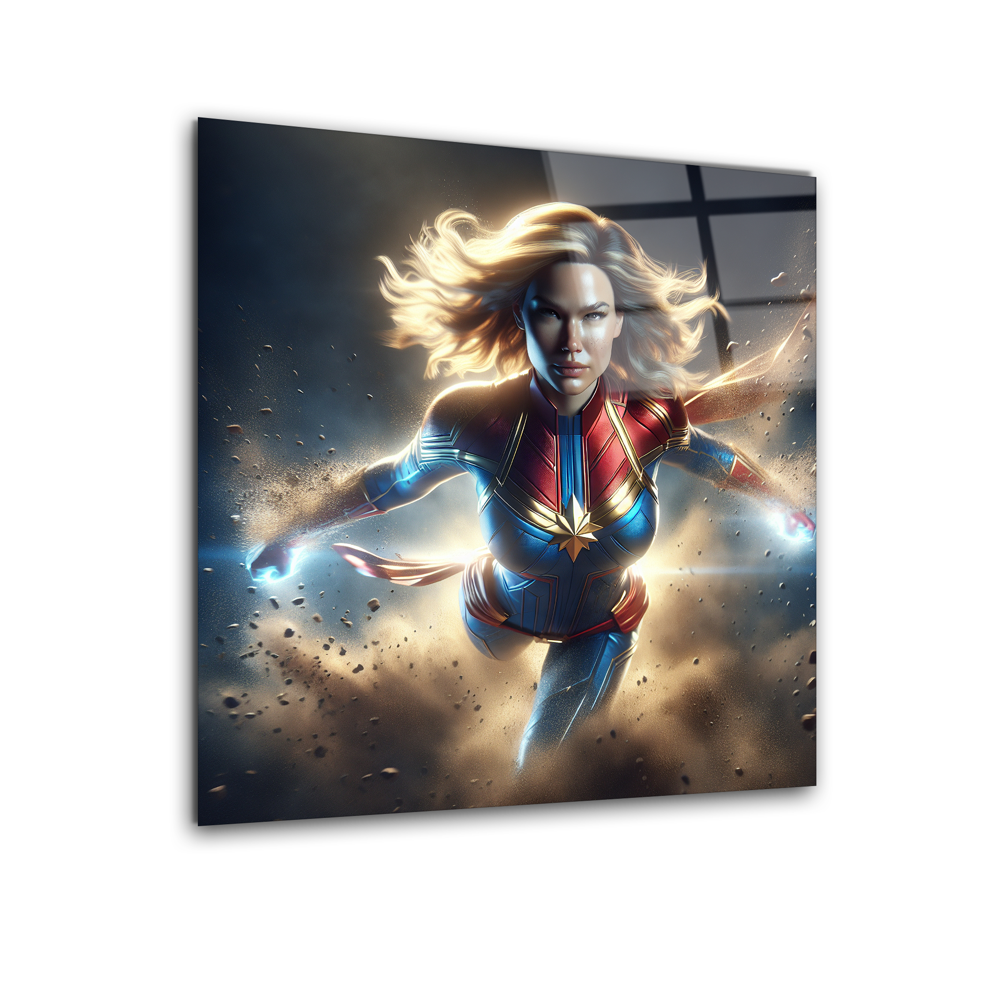 Captain Marvel | Premium HD Metal Wall Art