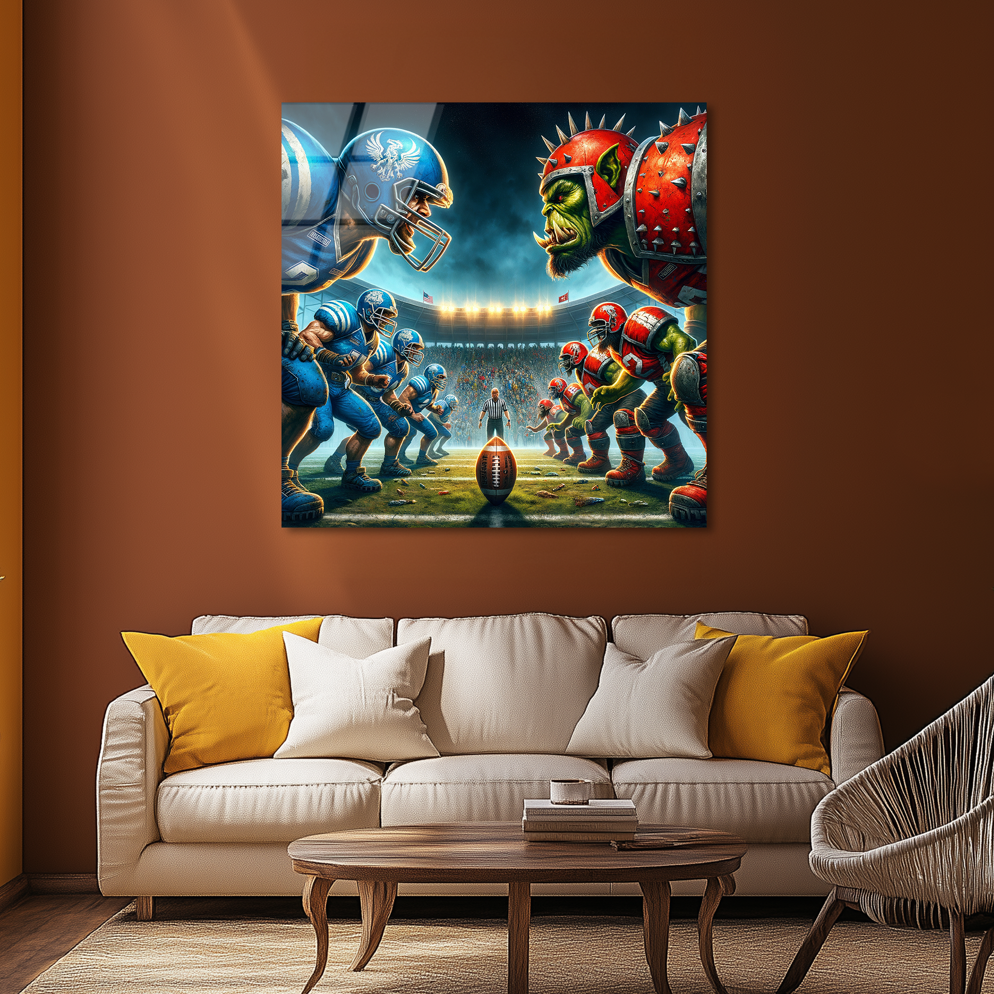 Orc Battle | Premium HD Metal Wall Art