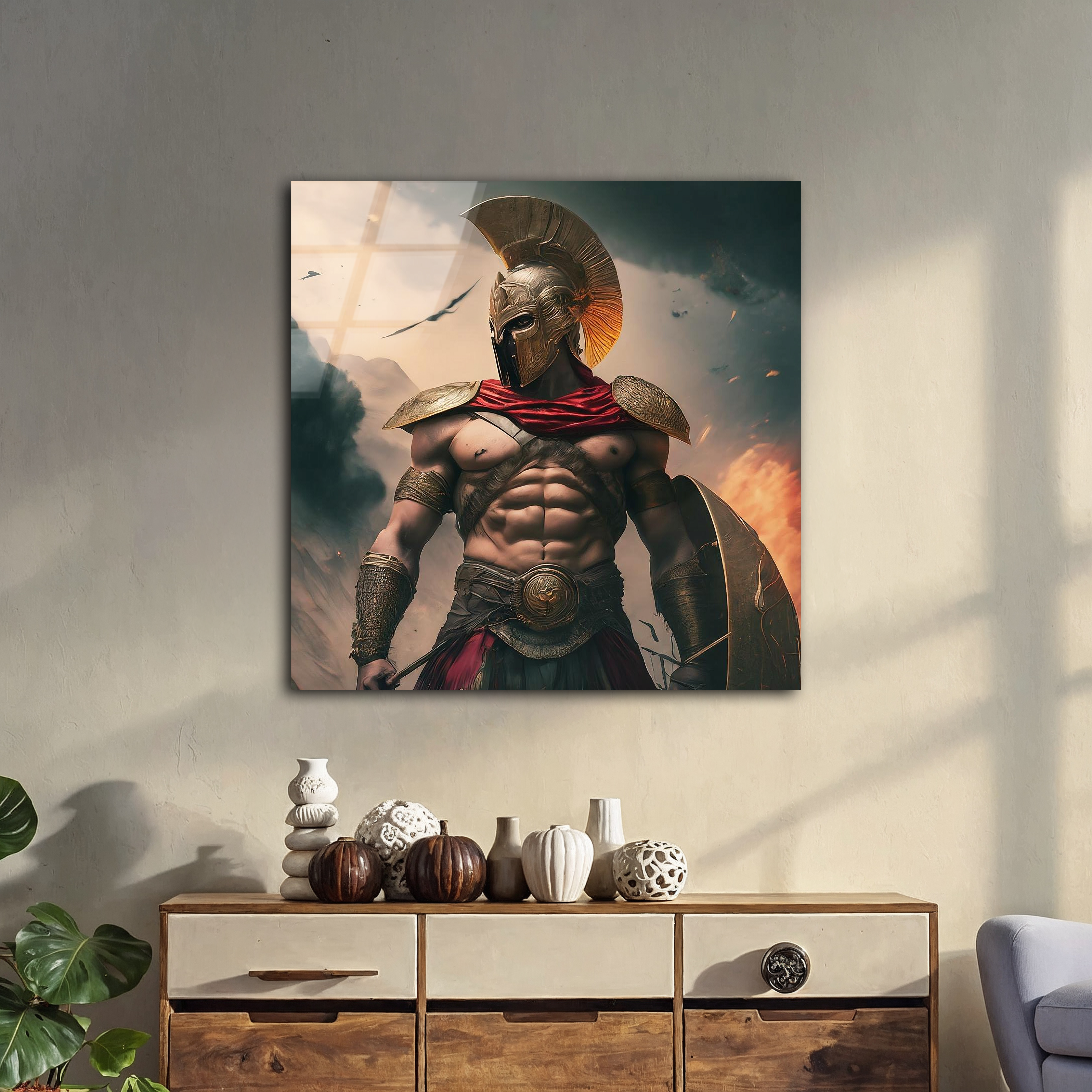 Ares God of War | Premium HD Metal Wall Art