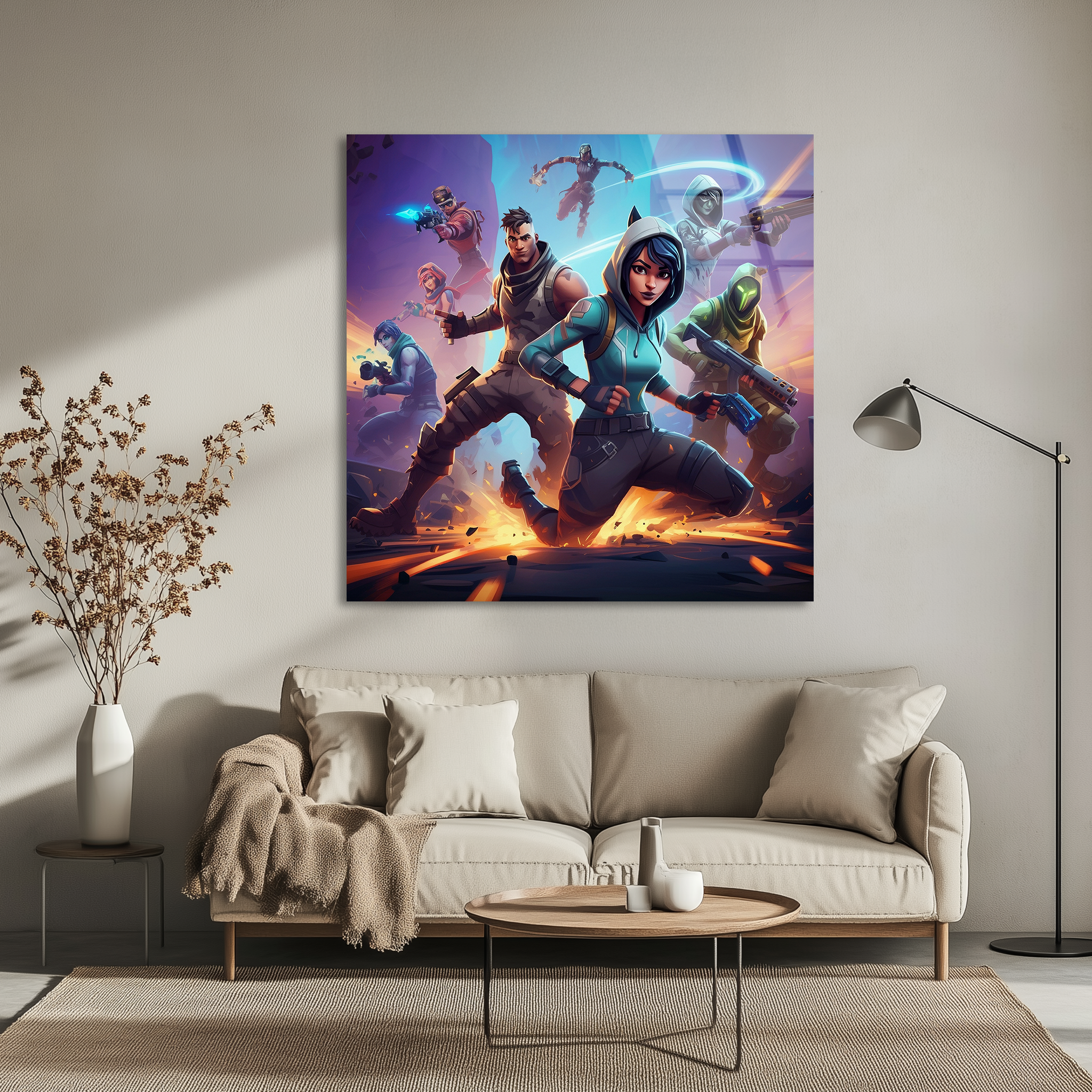 Fortnite Characters | Premium HD Metal Wall Art