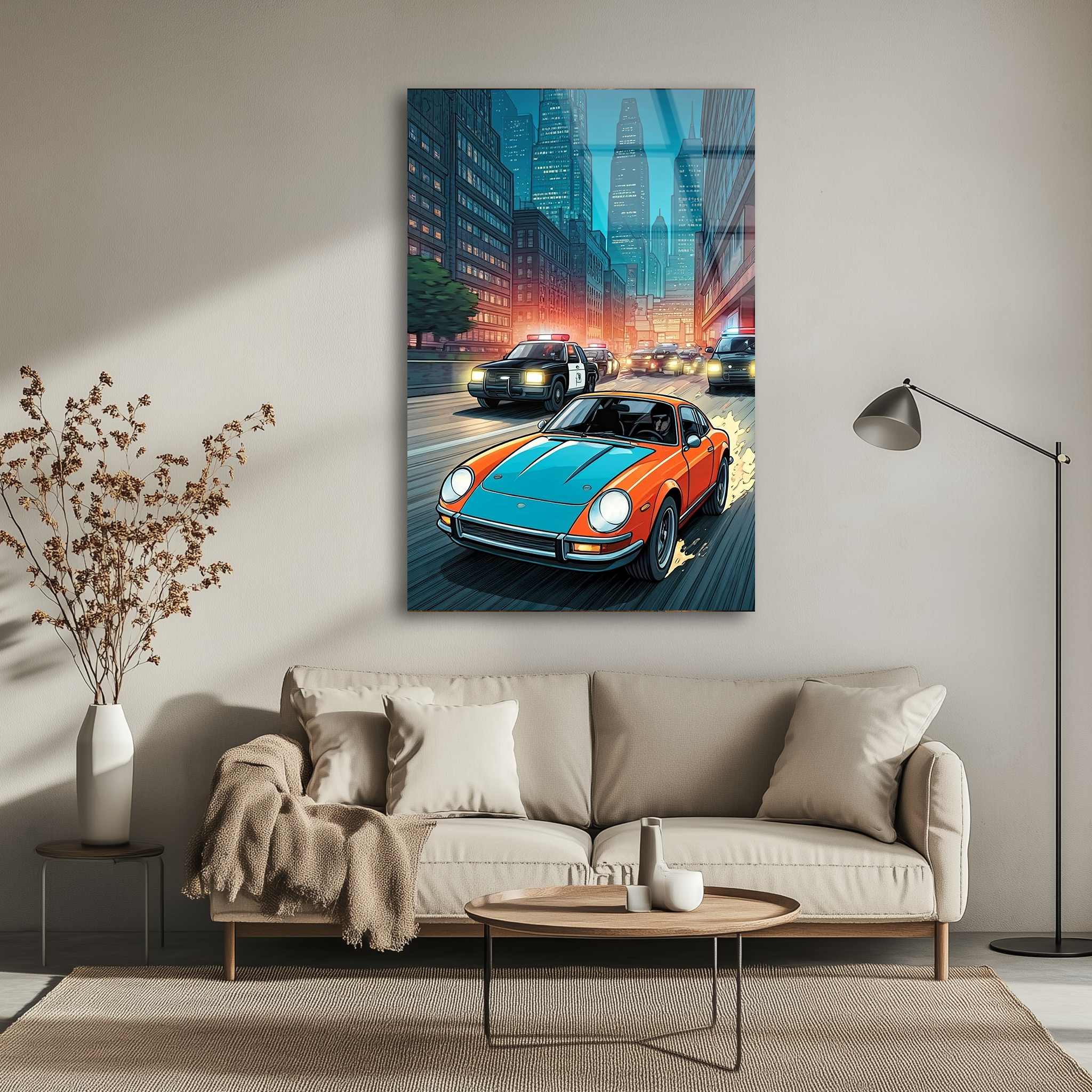 City Pursuit | Premium HD Metal Wall Art