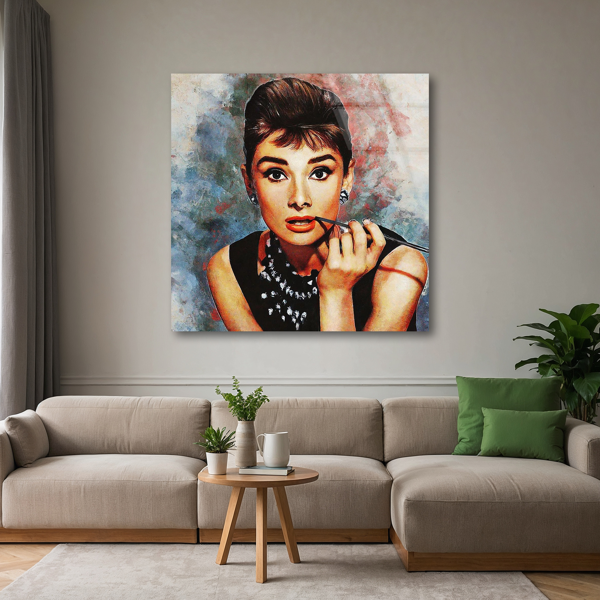 Audrey Hepburn Pop Art | Premium HD Metal Wall Art