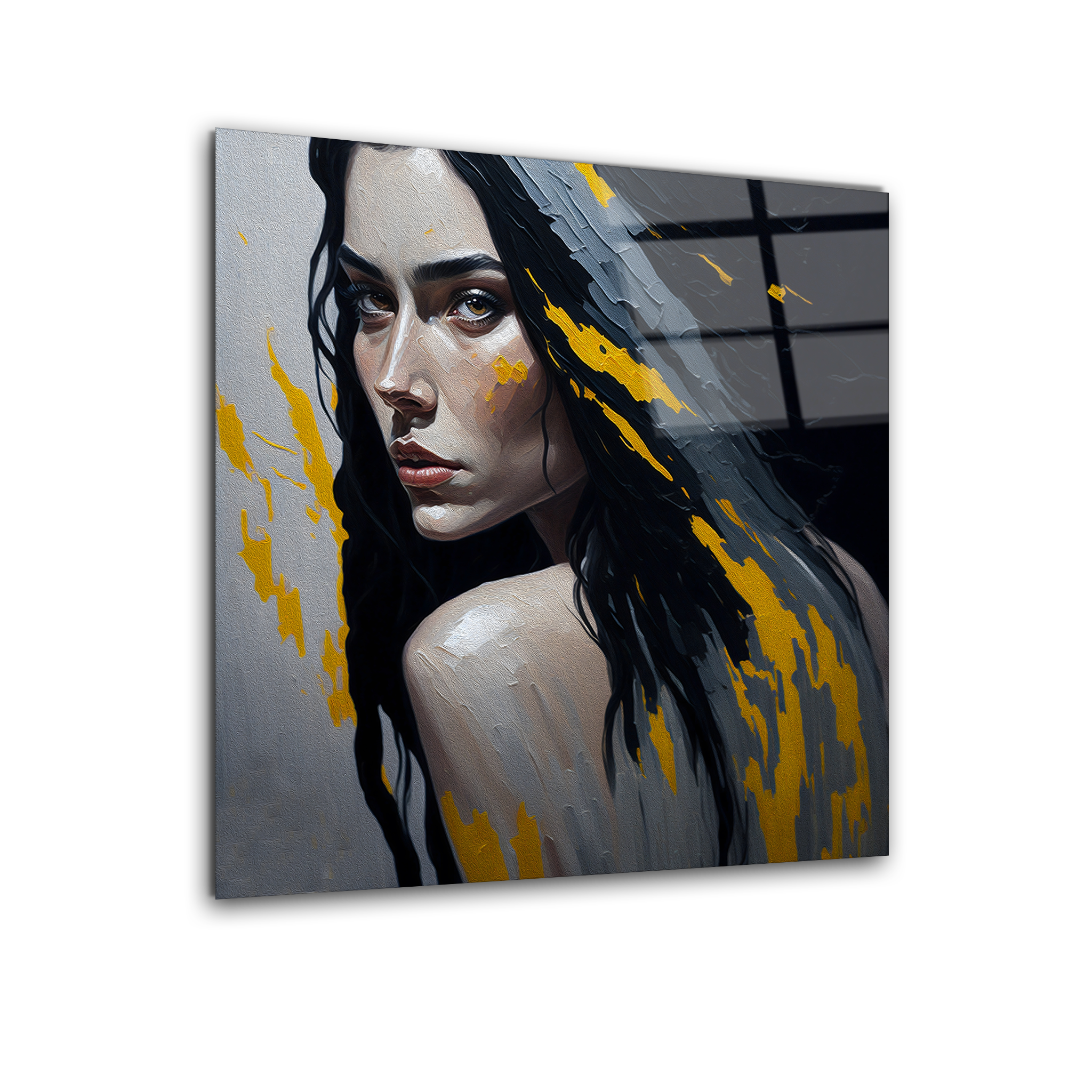 Stylish Fashion Illustration | Premium HD Metal Wall Art