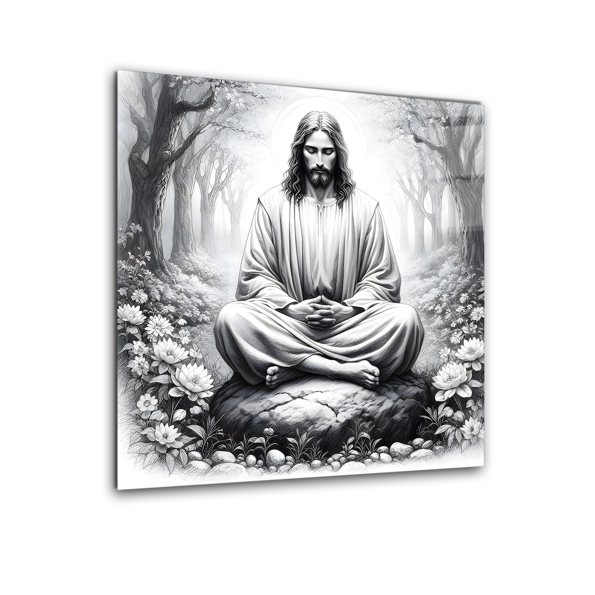 Jesus Christ: My Lord and My God | Premium HD Metal Wall Art