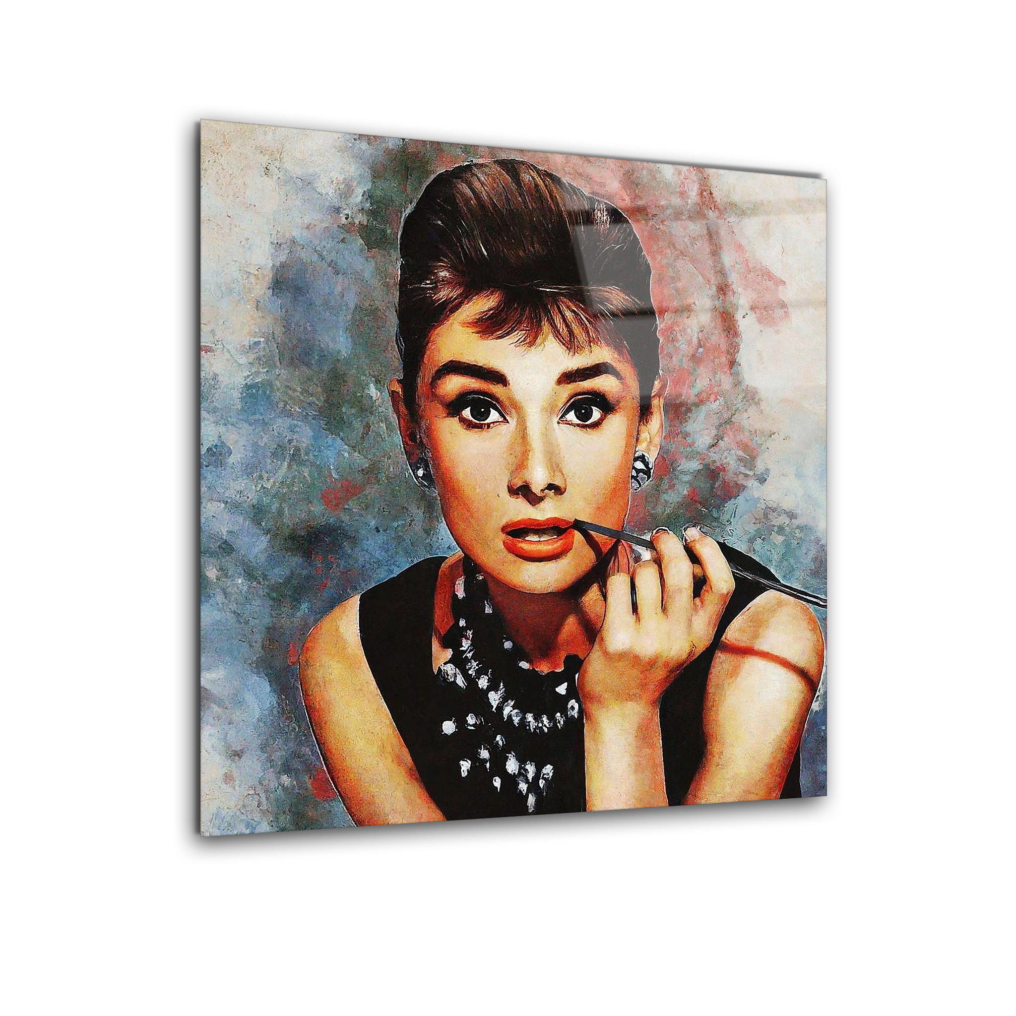 Audrey Hepburn Pop Art | Premium HD Metal Wall Art