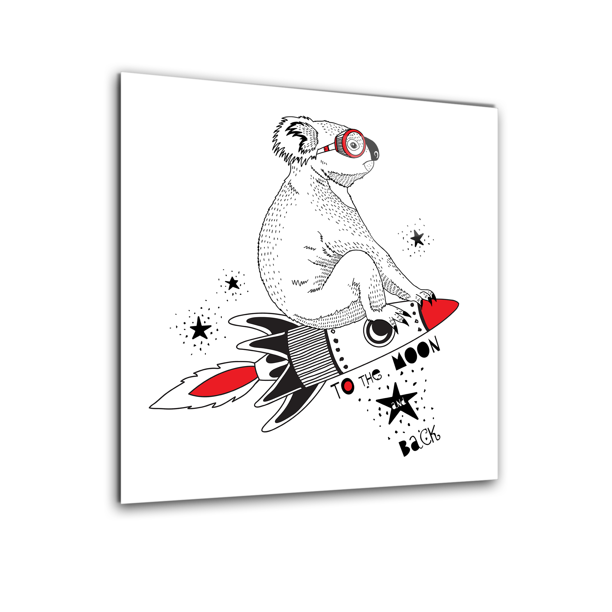 Flying Koala | Premium HD Metal Wall Art