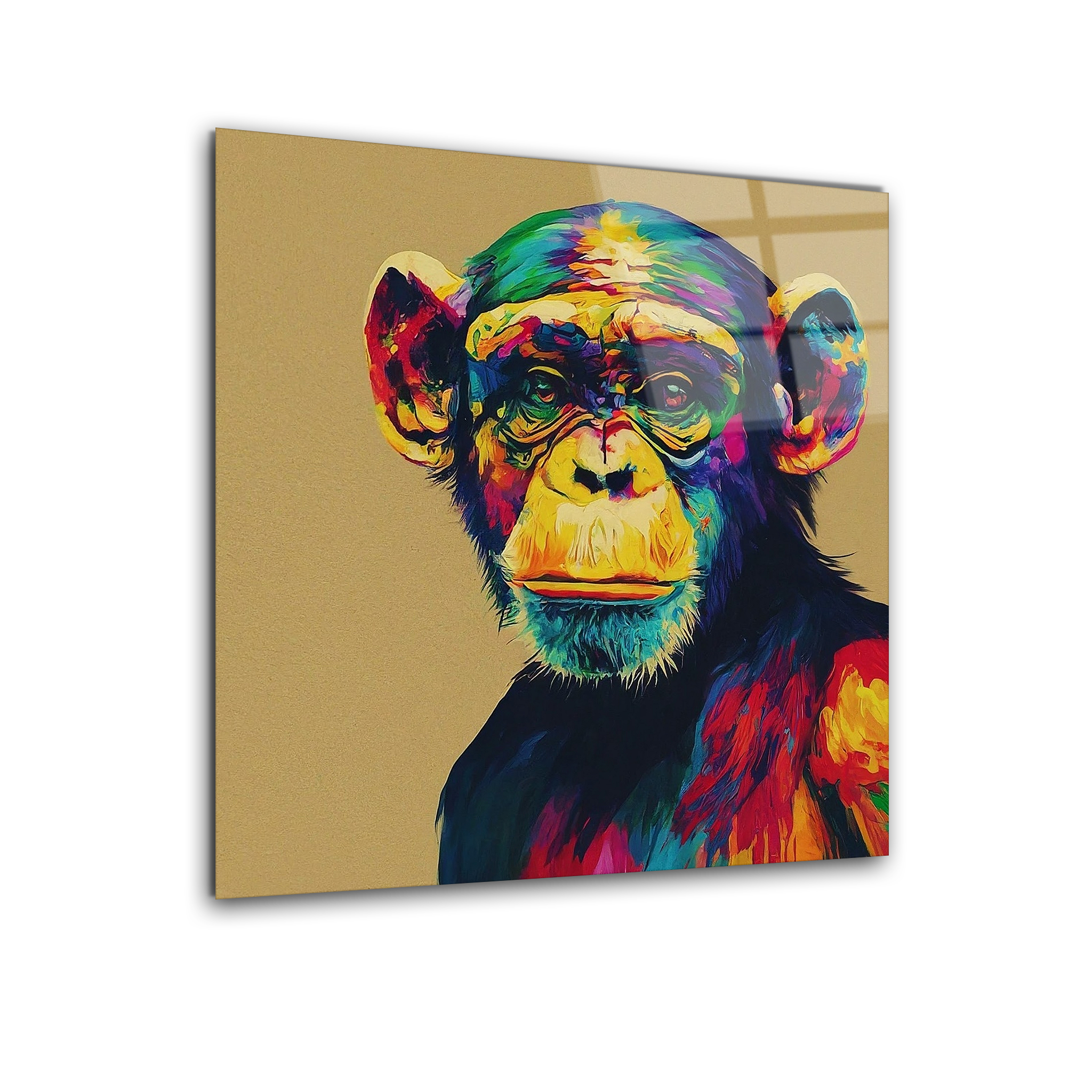 Monkey Pop Art | Premium HD Metal Wall Art