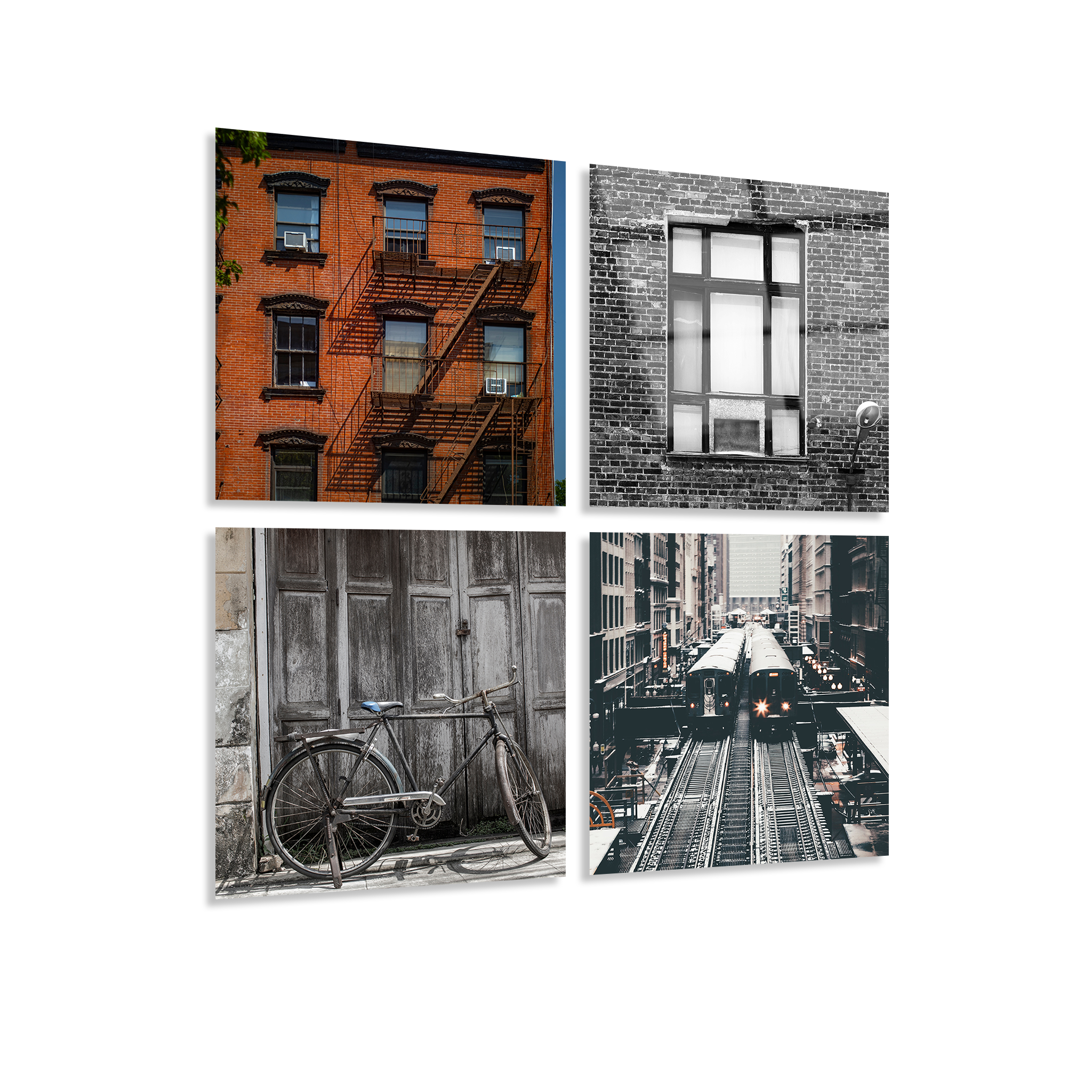 Mega Size City Quatro | Premium HD Metal Wall Art