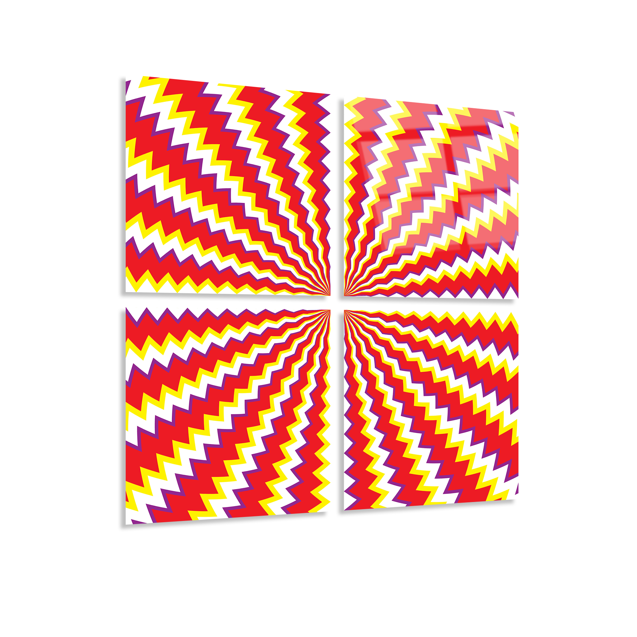 Mega Size Illusion Quatro | Premium HD Metal Wall Art