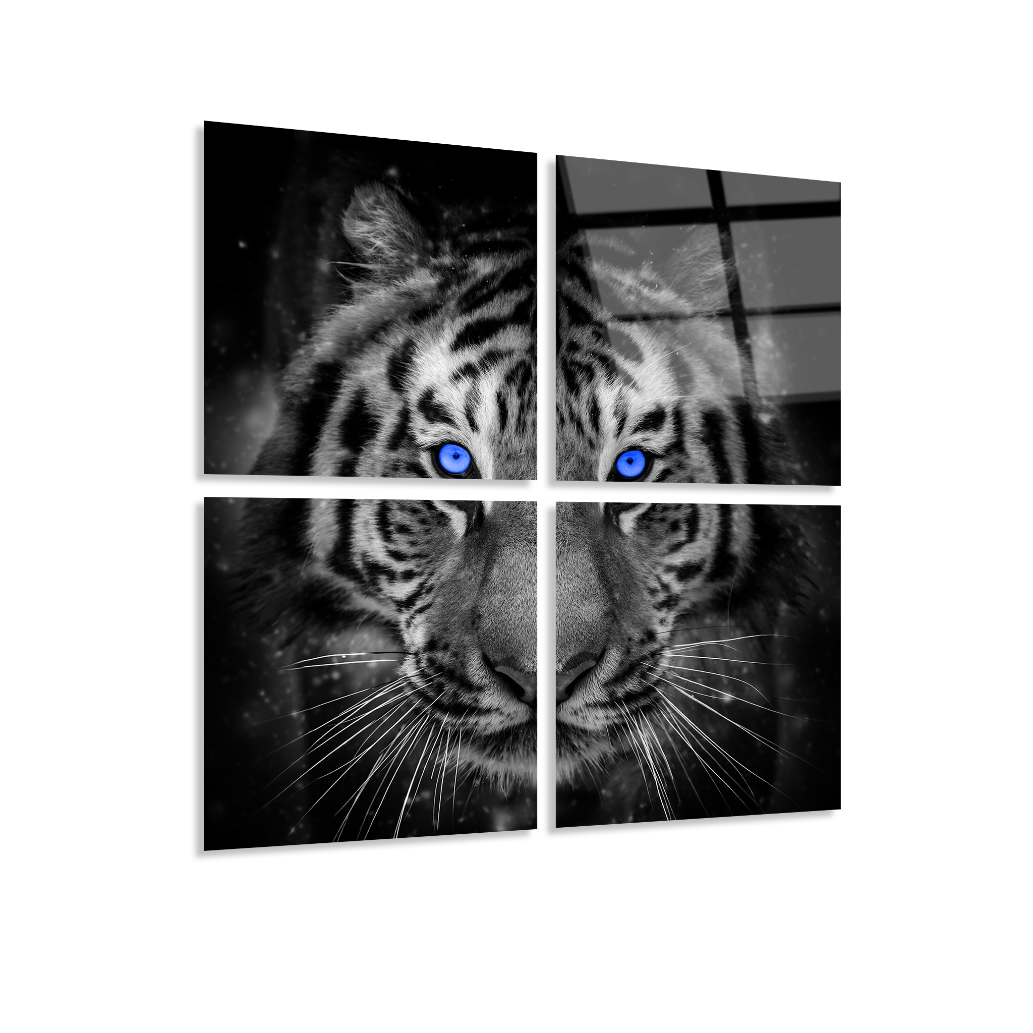 Mega Size Tiger Quadro | Premium HD Metal Wall Art