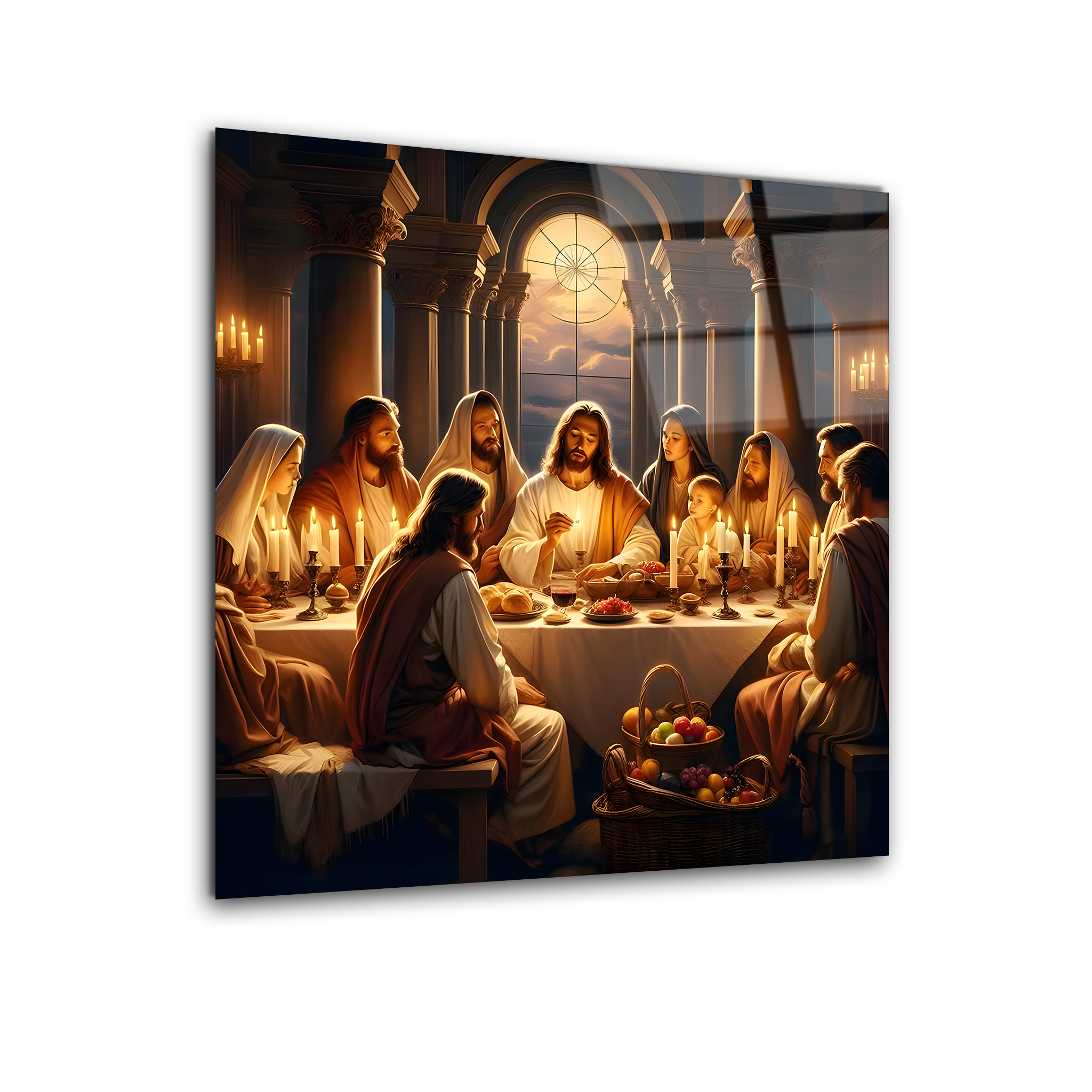 The Last Supper: The Moment of Divine Connection | Premium HD Metal Wall Art