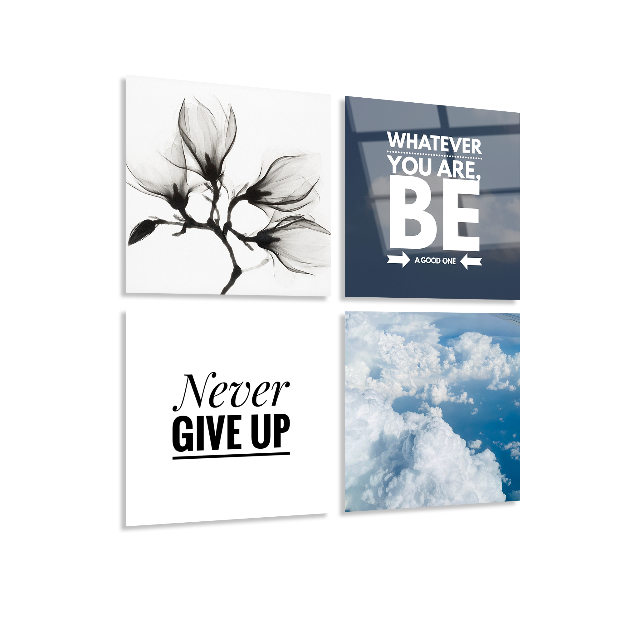 Mega Size Motivation Quatro | Premium HD Metal Wall Art