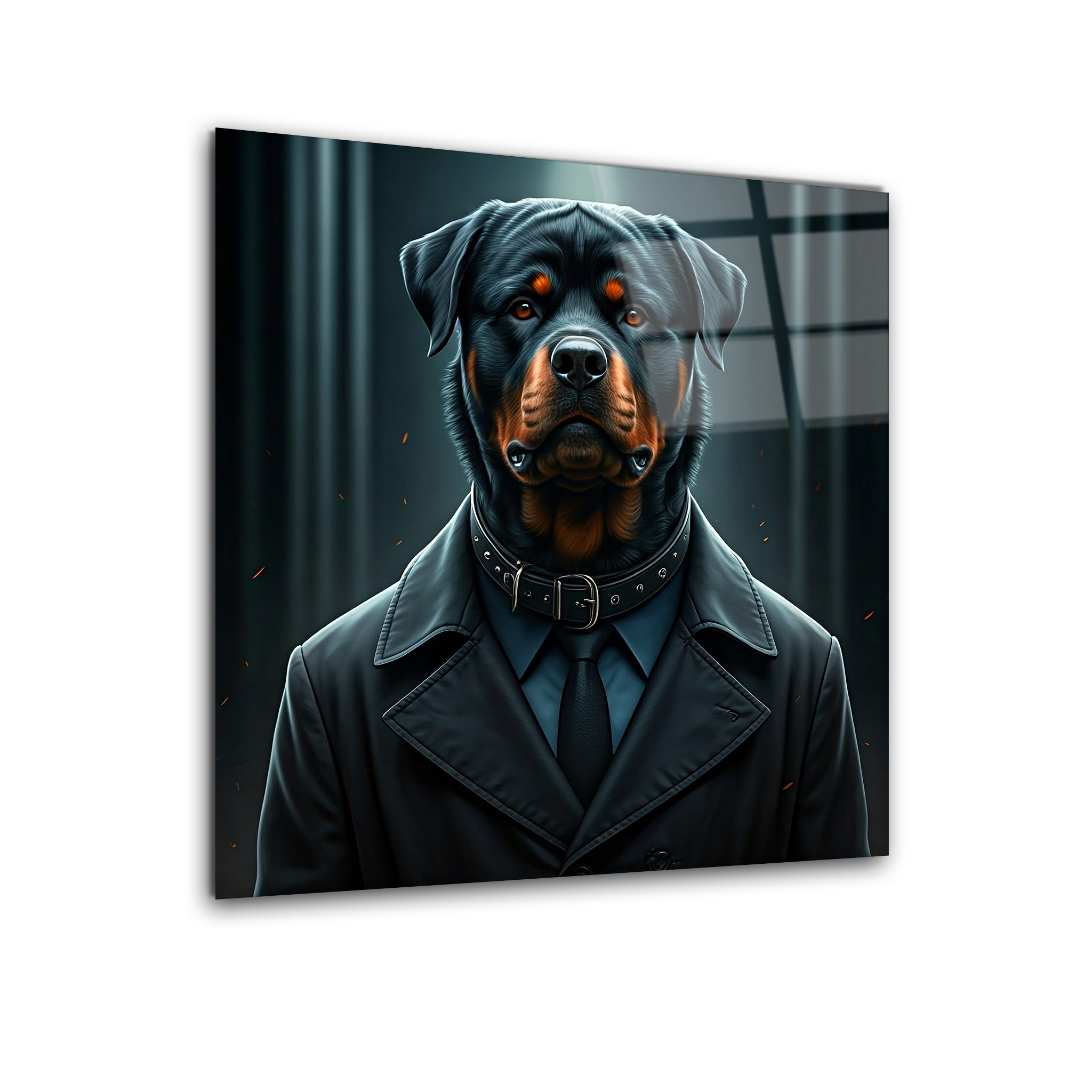 Cool Rottweiler | Premium HD Metal Wall Art