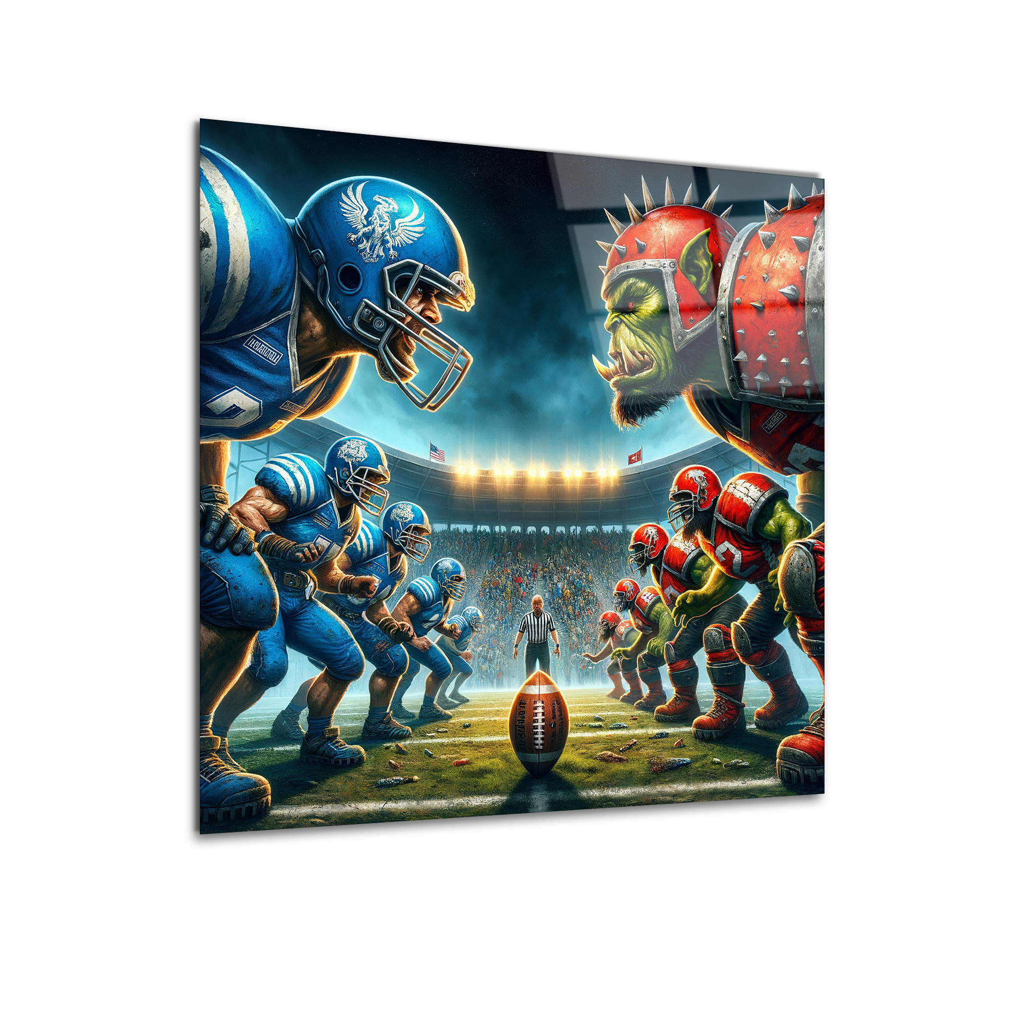 Orc Battle | Premium HD Metal Wall Art