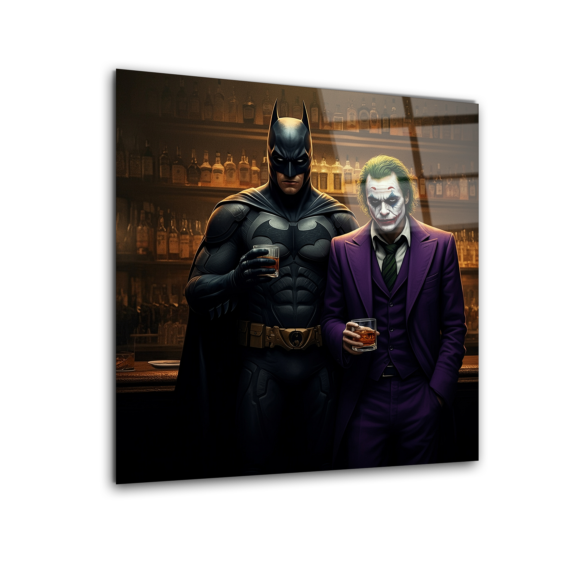 Batman & Joker | Premium HD Metal Wall Art