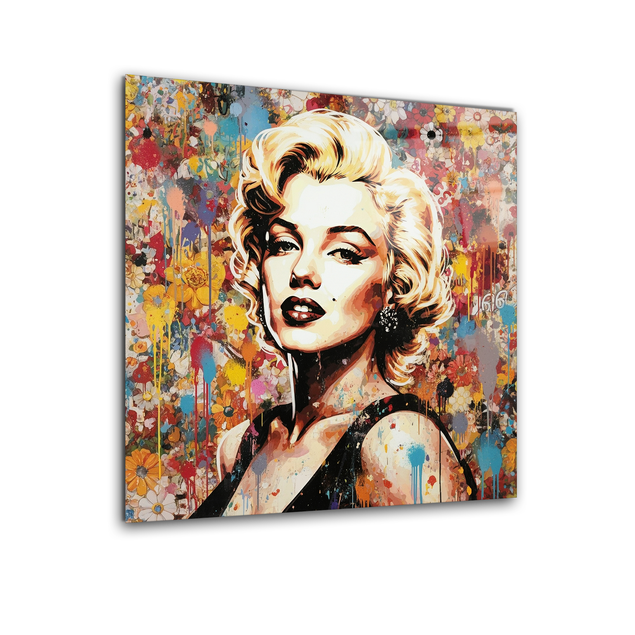 Pop Art Graffiti Marilyn Monroe | Premium HD Metal Wall Art