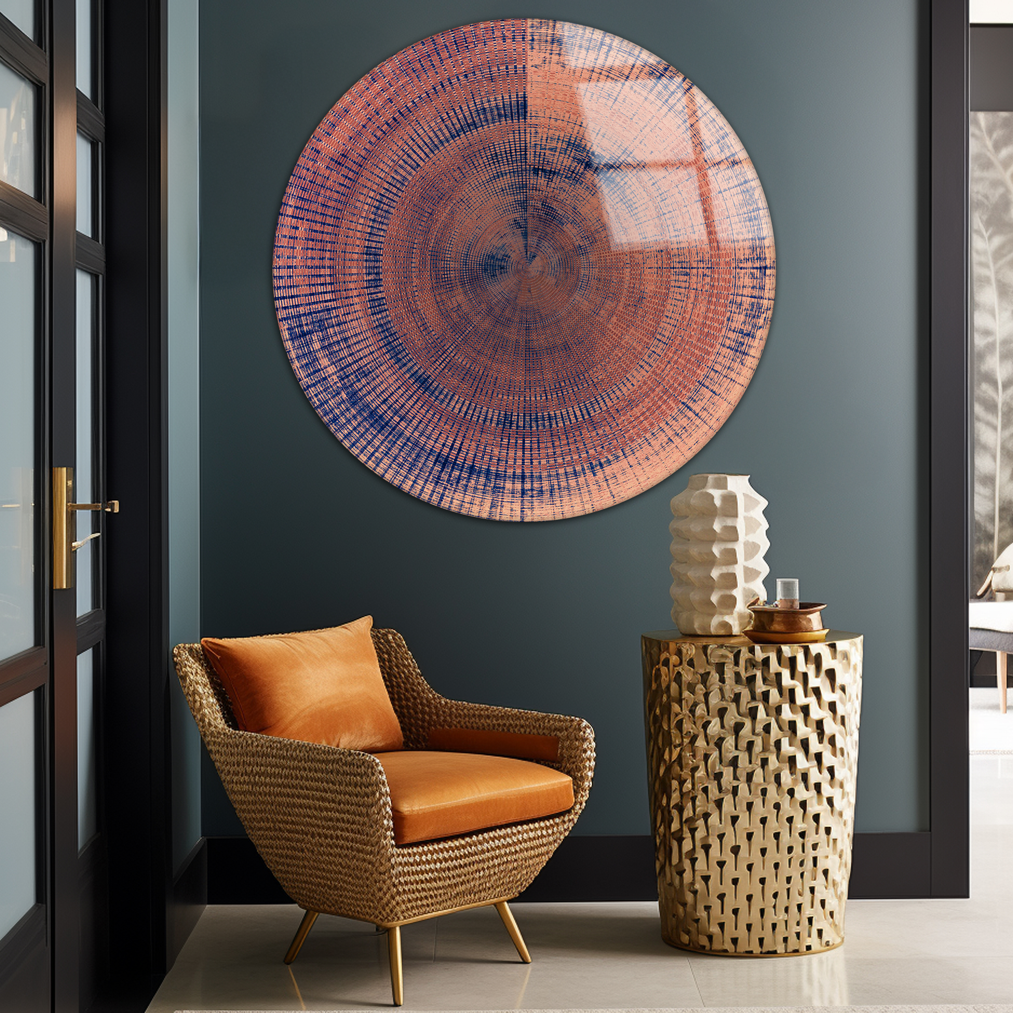 Abstract Loop | Premium HD Round Wall Art