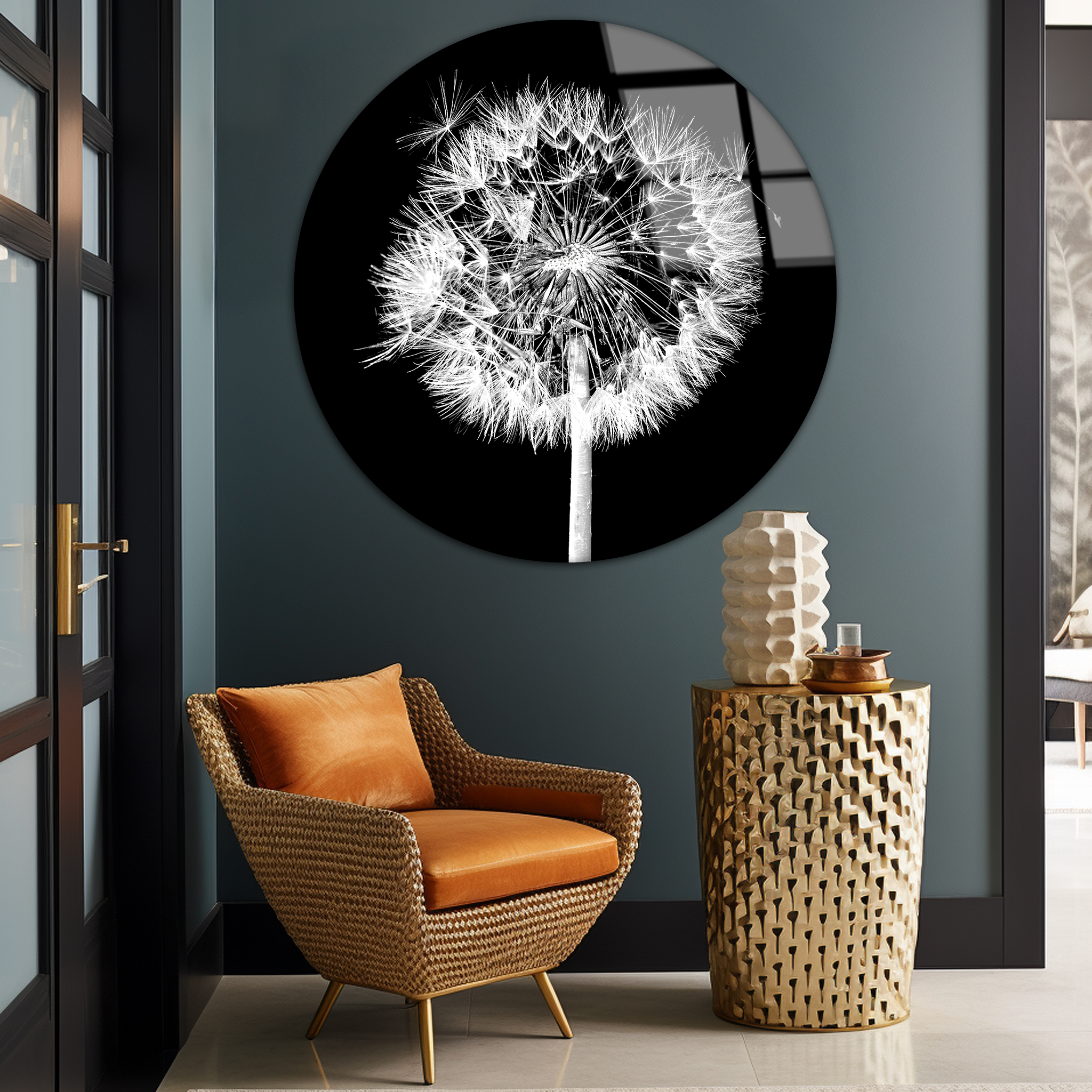 Dandelion Flower | Premium HD Round Wall Art