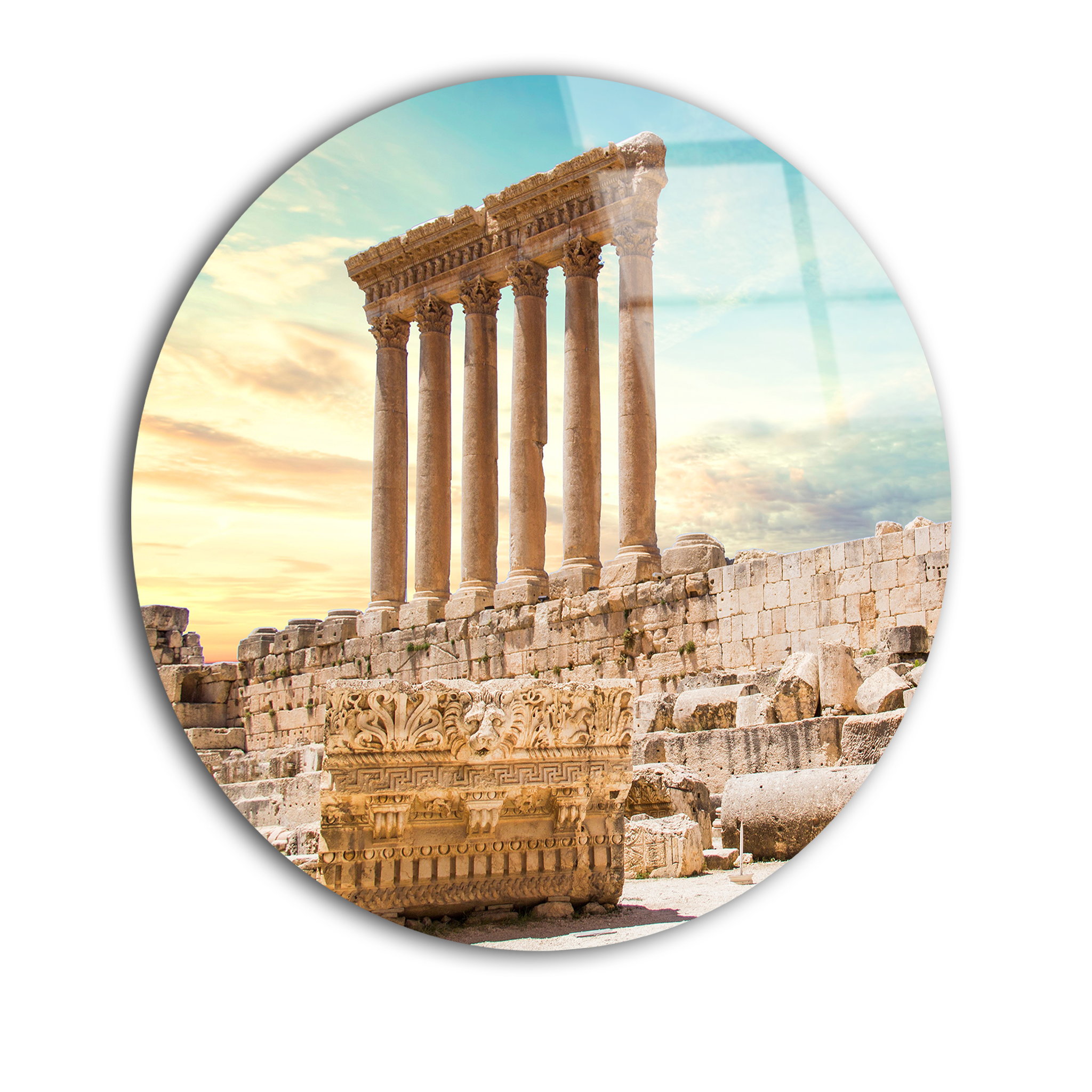 Baalbek | Premium HD Round Wall Art