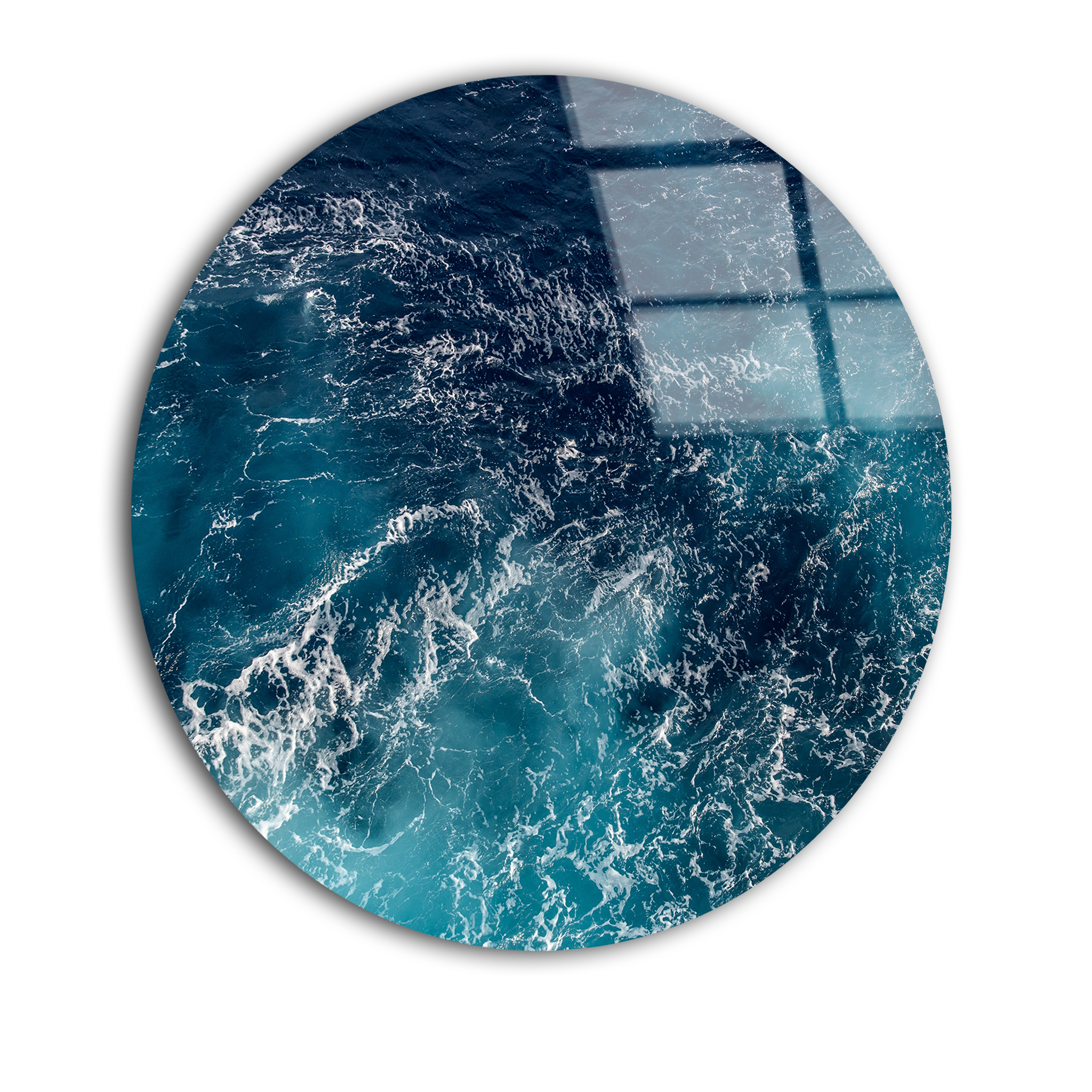 The Eternal Dance of Waves | Premium HD Round Wall Art