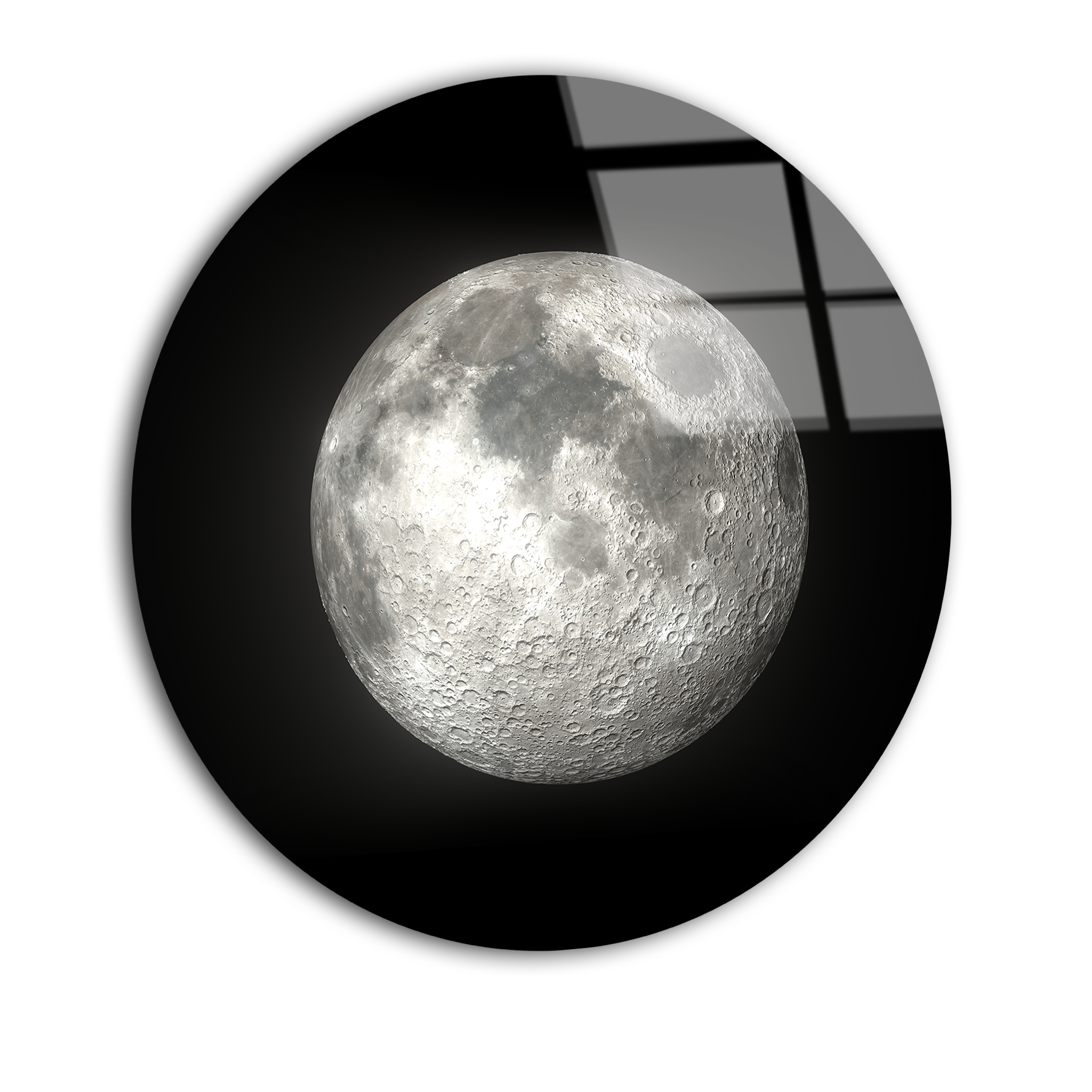 Glowing Moon | Premium HD Round Wall Art