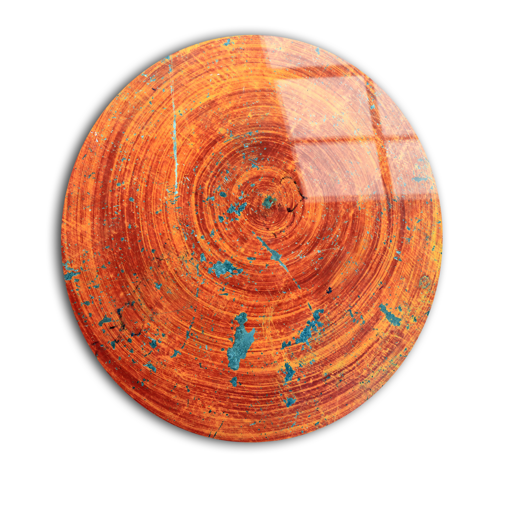 Macro Wood Texture Saw Cut | Premium HD Round Wall Art