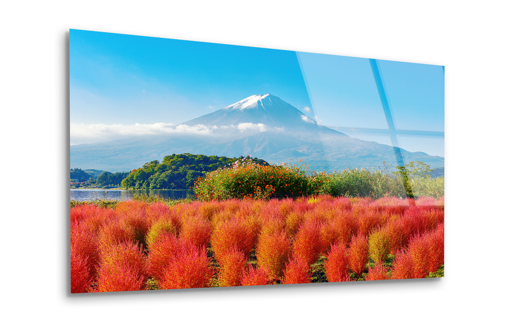 Mount Fuji Landscape | Premium HD Metal Wall Art - DezignArt