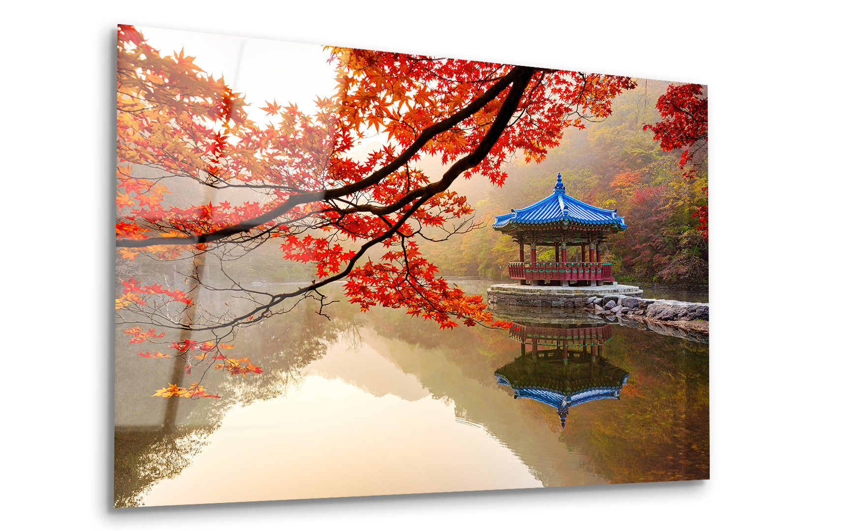 Autumn Serenity at Naejangsan | Premium HD Metal Wall Art - DezignArt