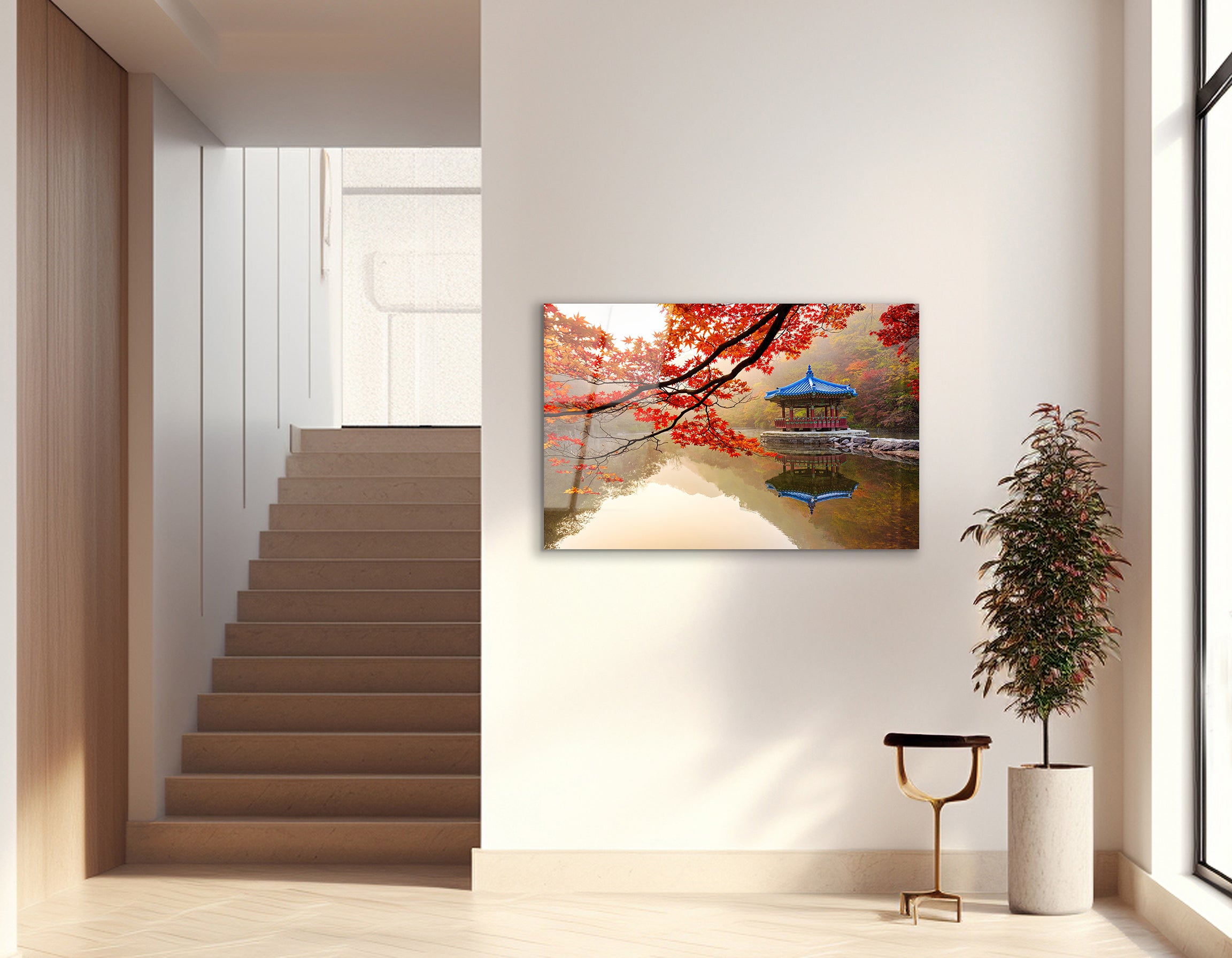 Autumn Serenity at Naejangsan | Premium HD Metal Wall Art - DezignArt