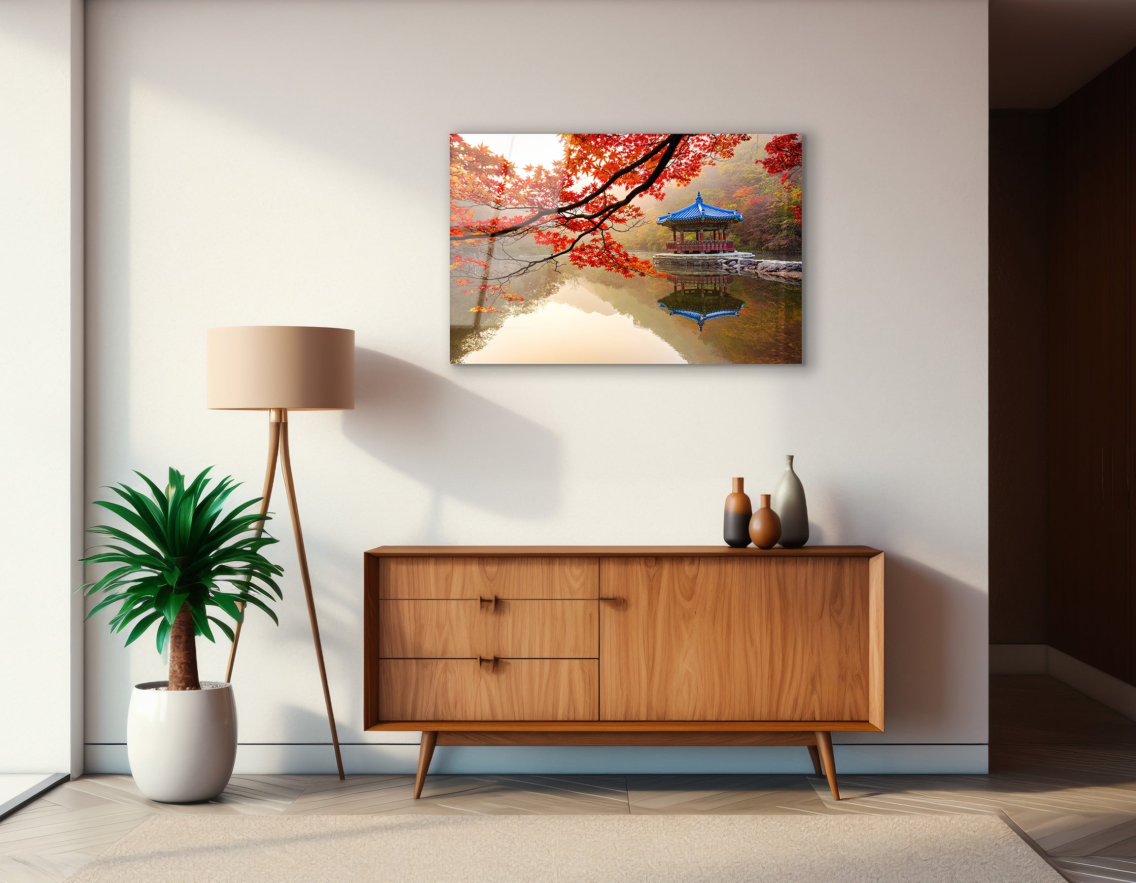 Autumn Serenity at Naejangsan | Premium HD Metal Wall Art - DezignArt