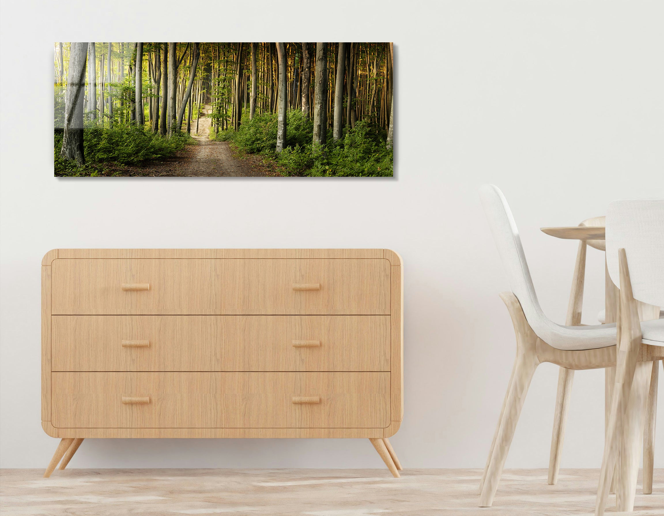 Autumn Forest Sunset | Premium HD Metal Wall Art